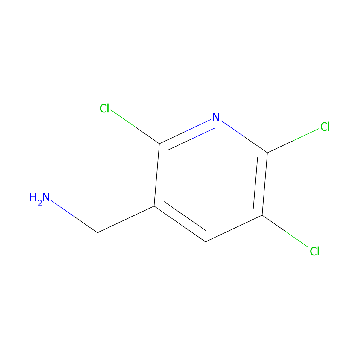 (2,5,6-Trichloropyridin-3-yl)methanamine molecular structure, CAS 2089314-90-7