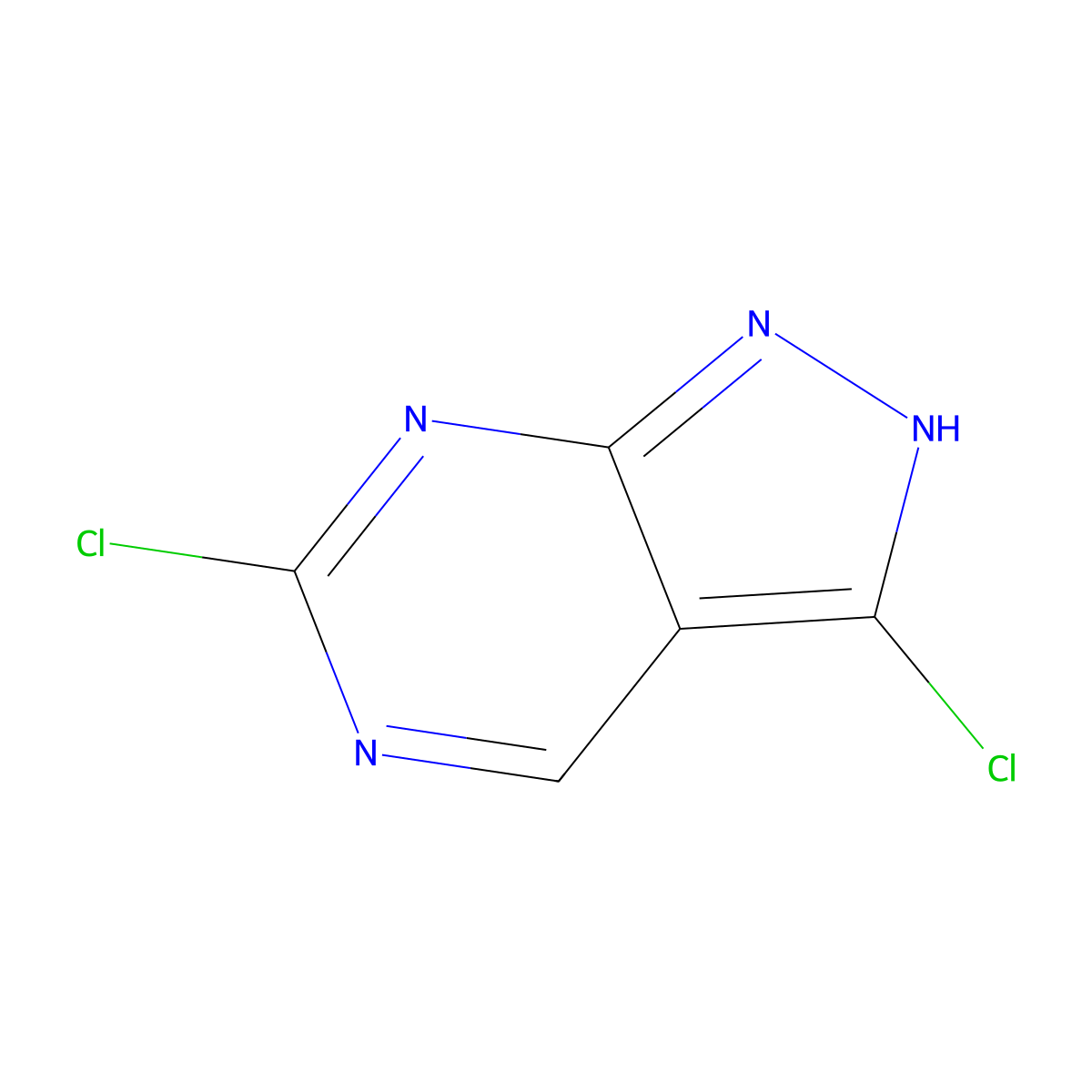 3,6-Dichloro-1H-pyrazolo[3,4-d]pyrimidine molecular structure, CAS 2089315-59-1