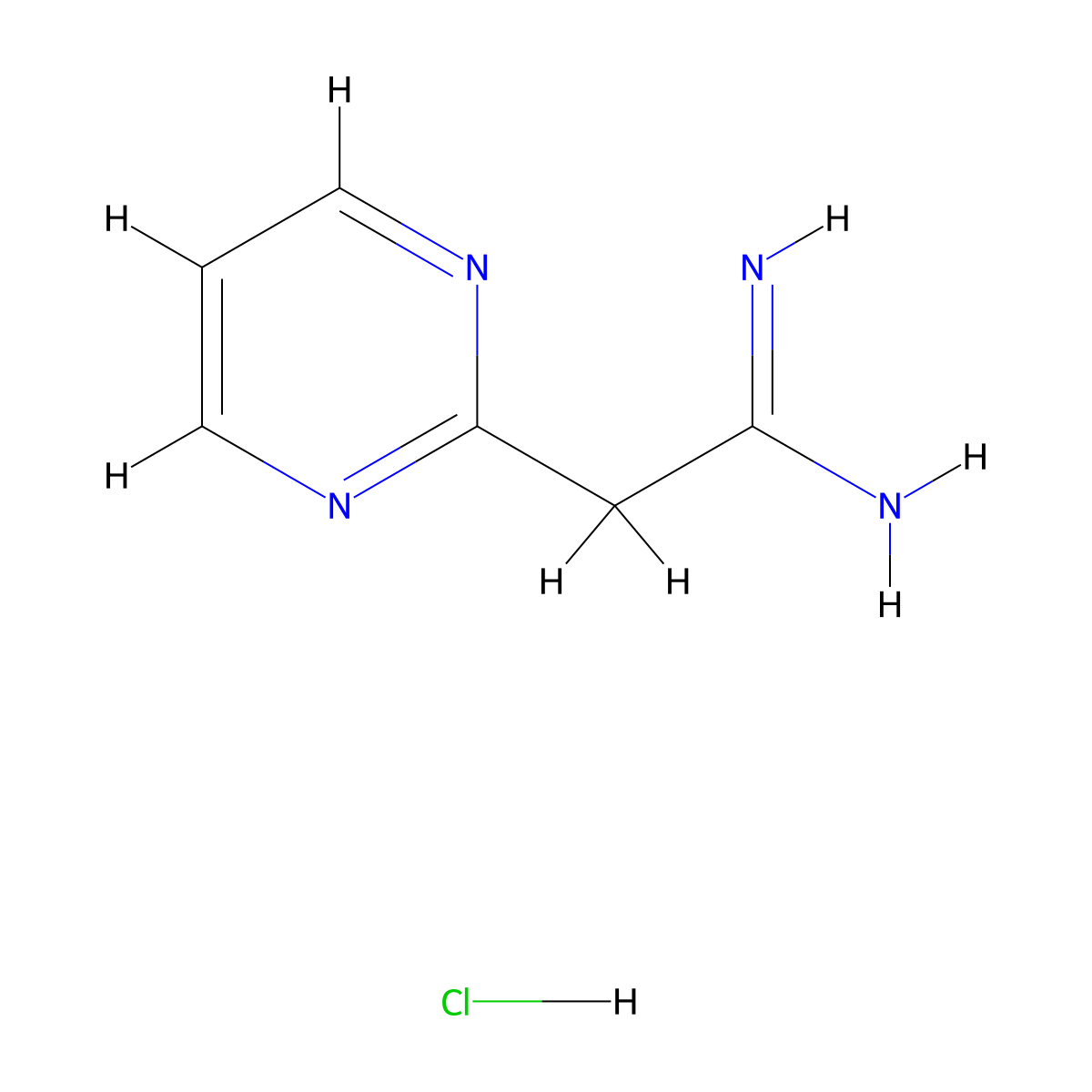 2-(Pyrimidin-2-yl)acetimidamide hydrochloride molecular structure, CAS 2089315-75-1