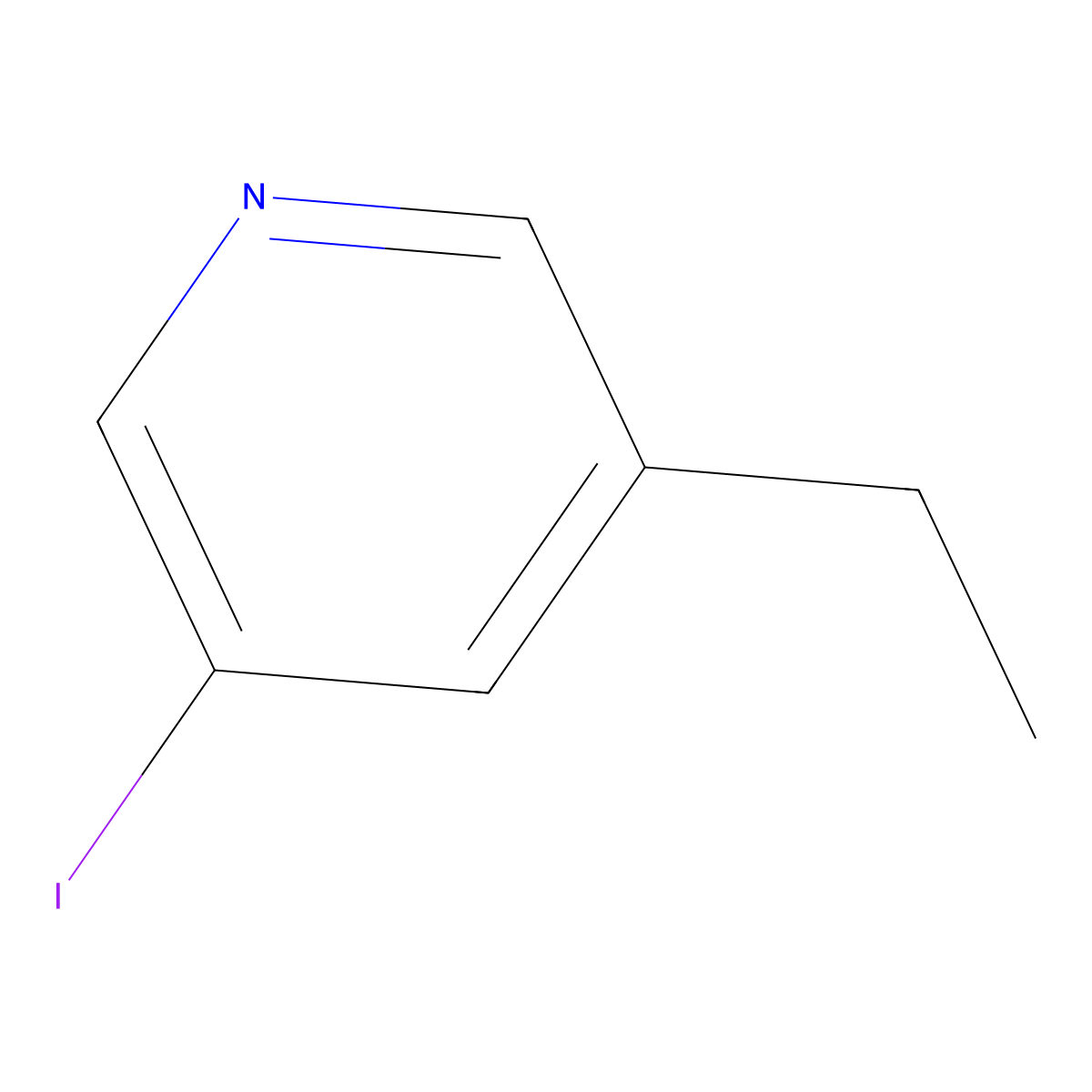 3-Ethyl-5-iodopyridine molecular structure, CAS 2089316-12-9