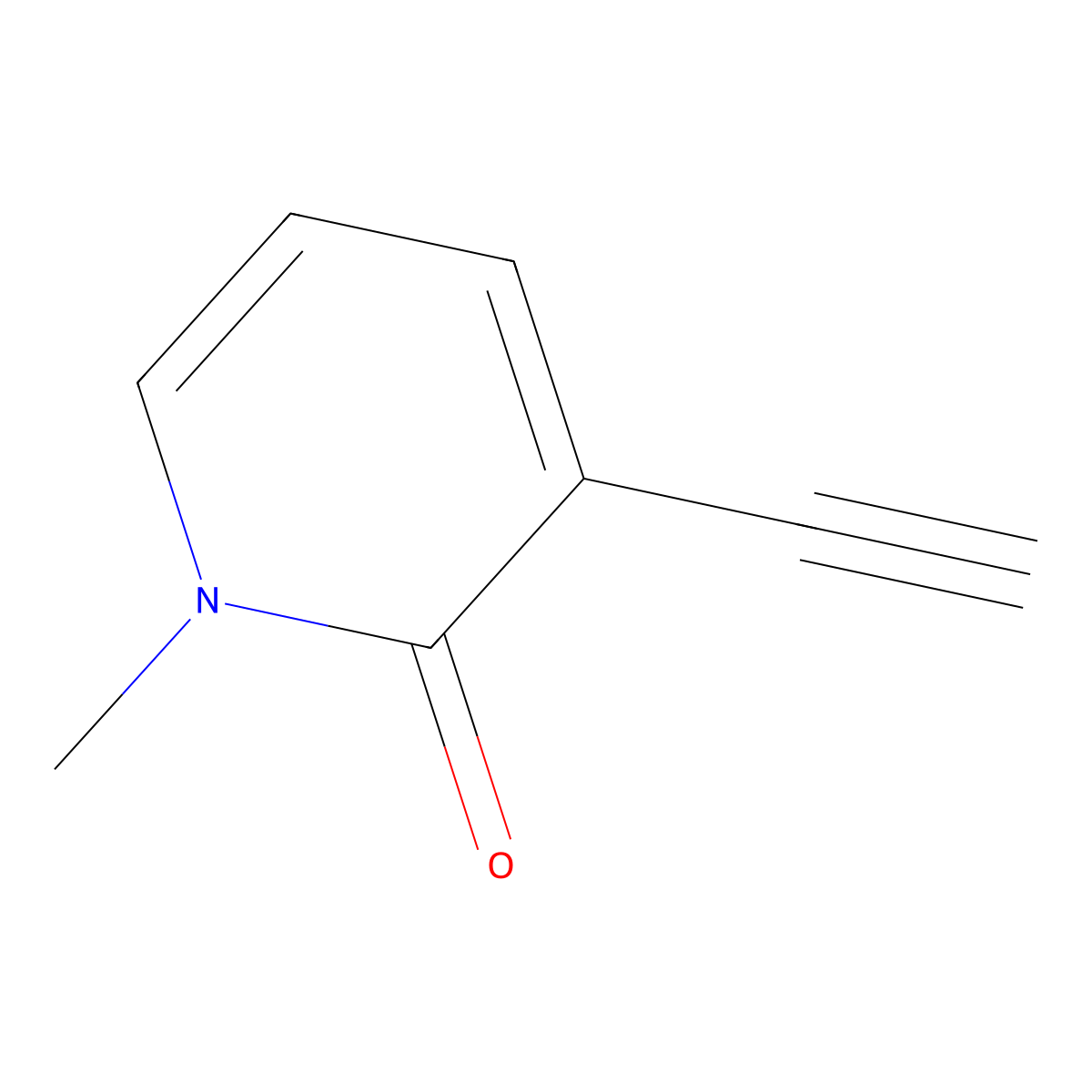 3-Ethynyl-1-methylpyridin-2(1H)-one molecular structure, CAS 2089316-20-9