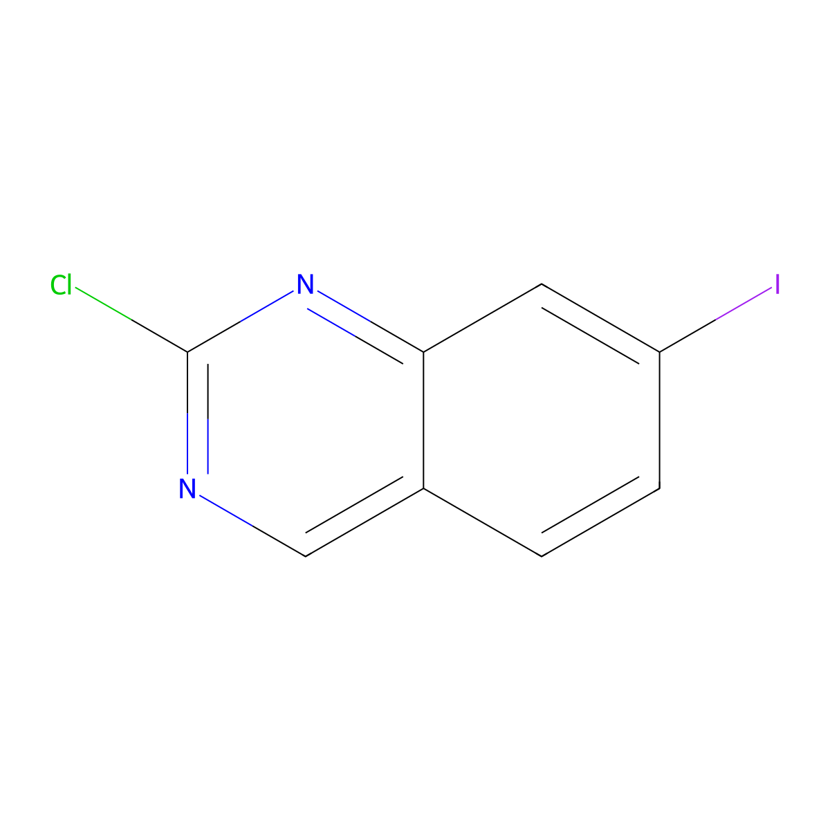 2-Chloro-7-iodoquinazoline molecular structure, CAS 2089316-22-1