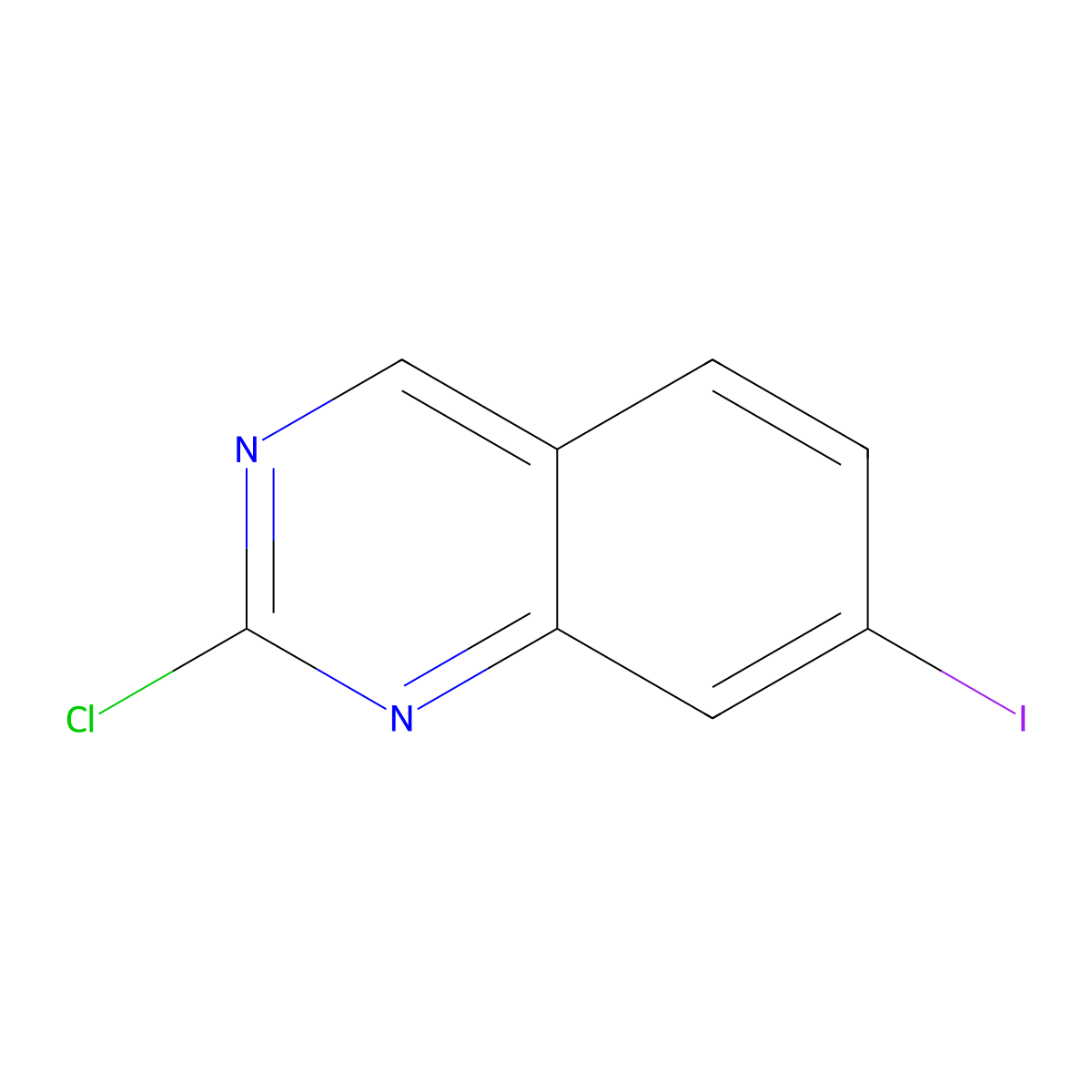 2-Chloro-7-iodoquinazoline molecular structure, CAS 2089316-22-1