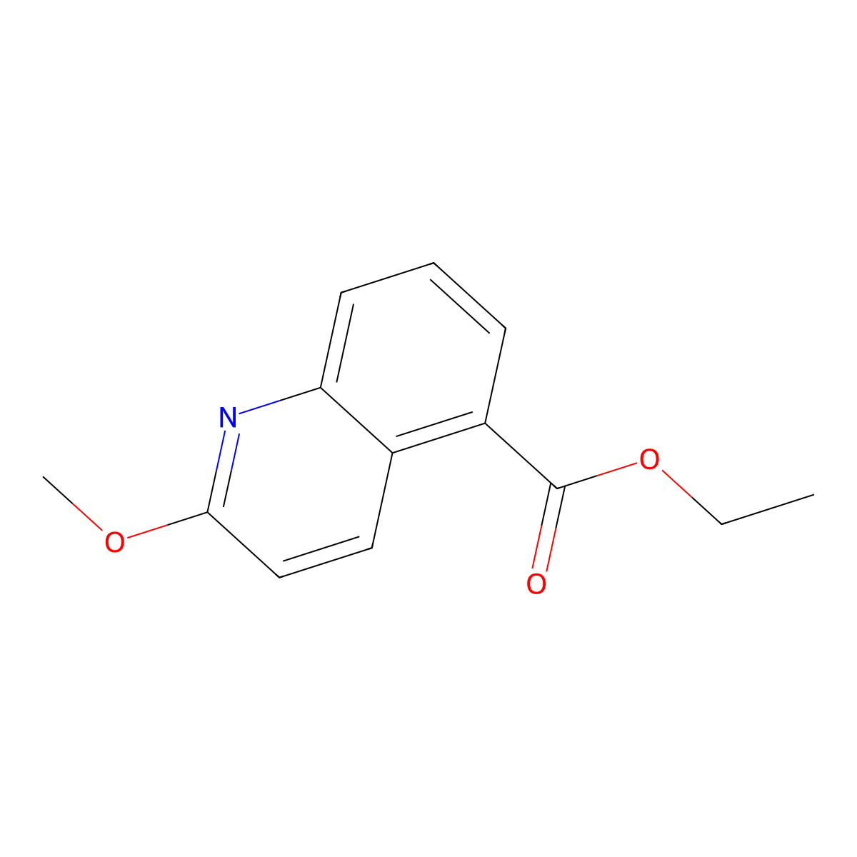 Ethyl 2-methoxyquinoline-5-carboxylate molecular structure, CAS 2089318-94-3