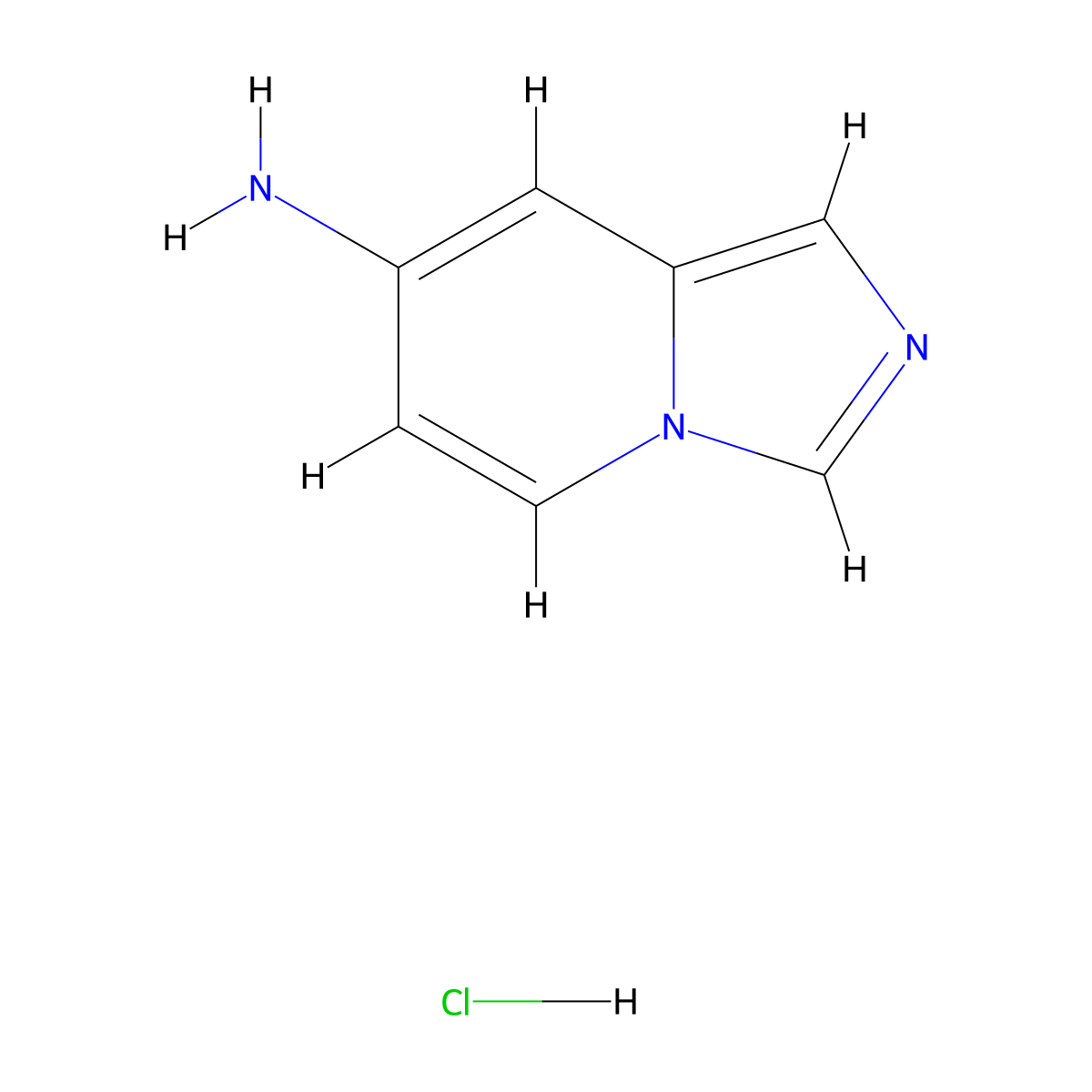 Imidazo[1,5-a]pyridin-7-amine hydrochloride molecular structure, CAS 2089319-68-4