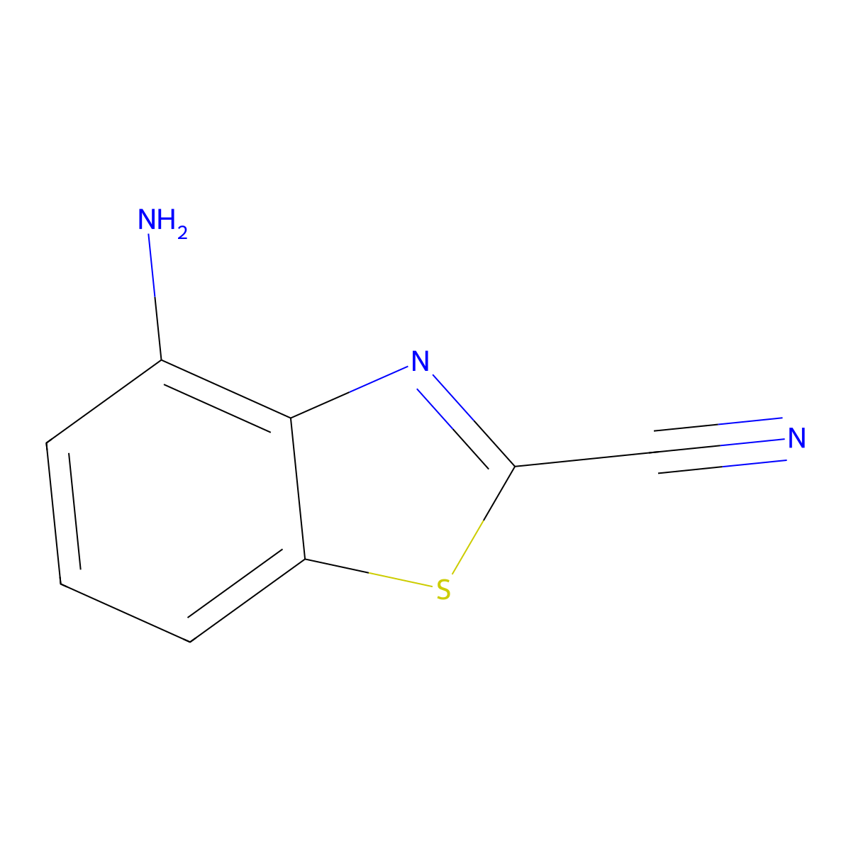 4-Aminobenzo[d]thiazole-2-carbonitrile molecular structure, CAS 2089320-55-6