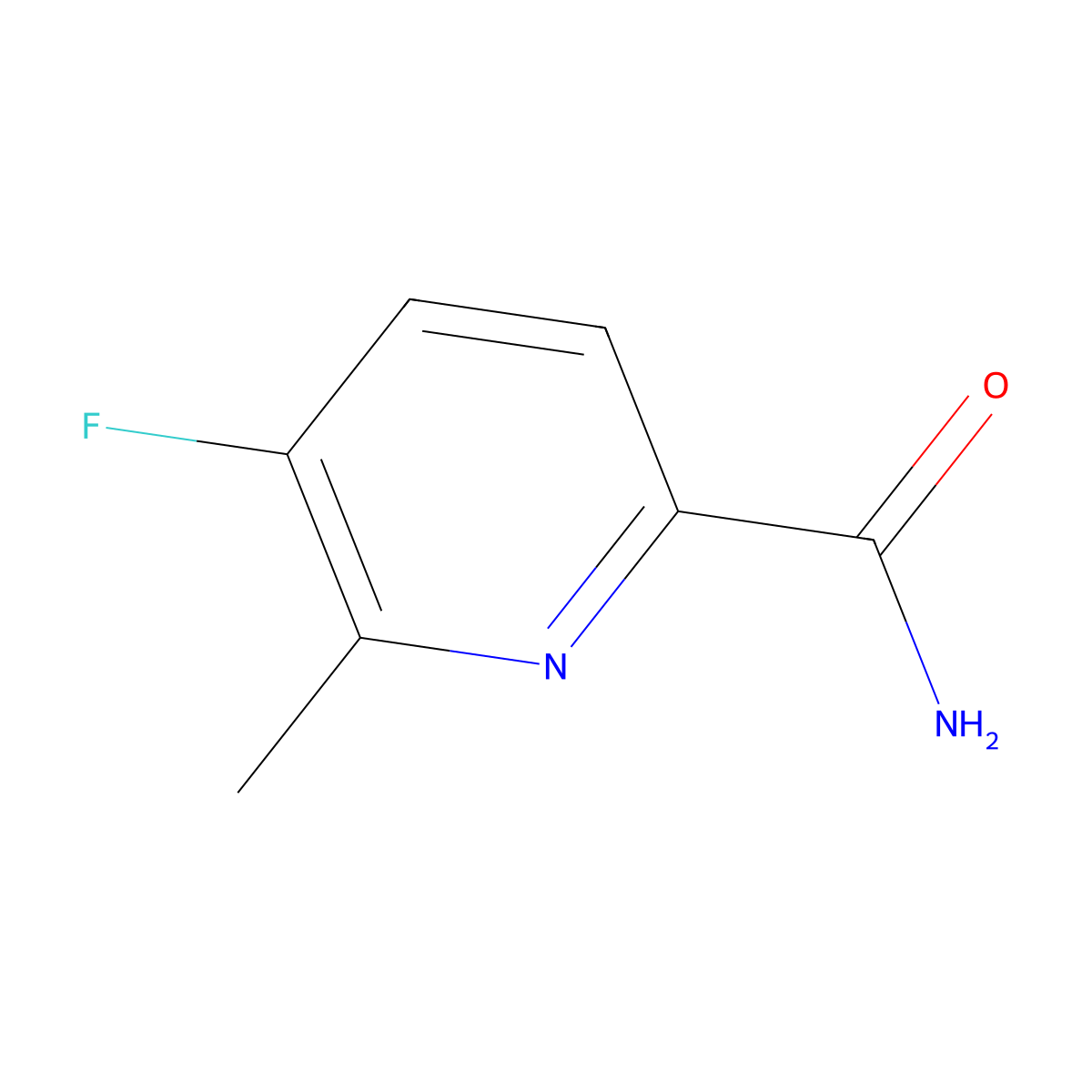 5-Fluoro-6-methylpicolinamide molecular structure, CAS 2089320-58-9