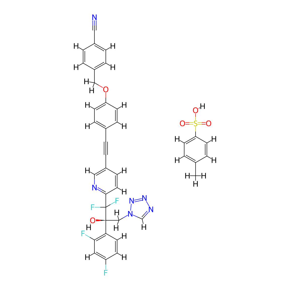 VT-1598 (tosylate) molecular structure, CAS 2089321-00-4