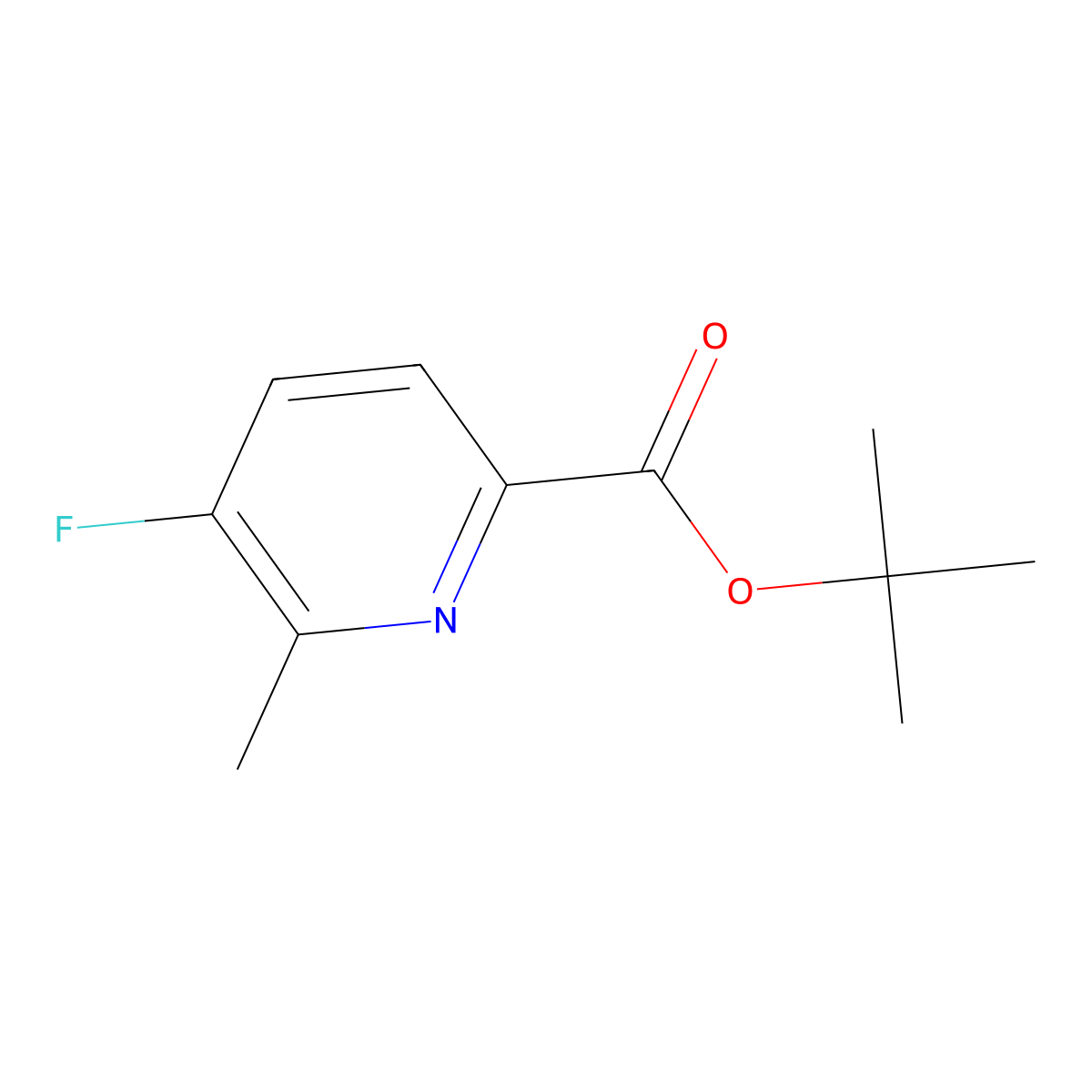 tert-Butyl 5-fluoro-6-methylpicolinate molecular structure, CAS 2089326-12-3
