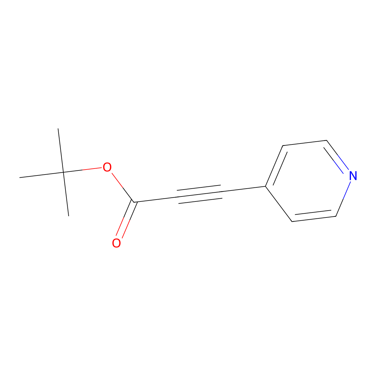 tert-Butyl 3-(pyridin-4-yl)propiolate molecular structure, CAS 2089327-46-6