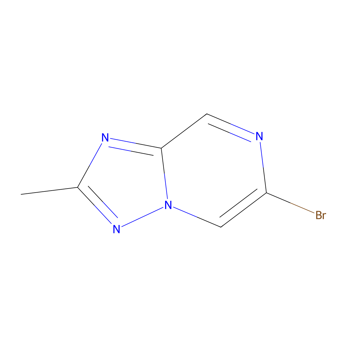 6-Bromo-2-methyl-[1,2,4]triazolo[1,5-a]pyrazine molecular structure, CAS 2089333-75-3