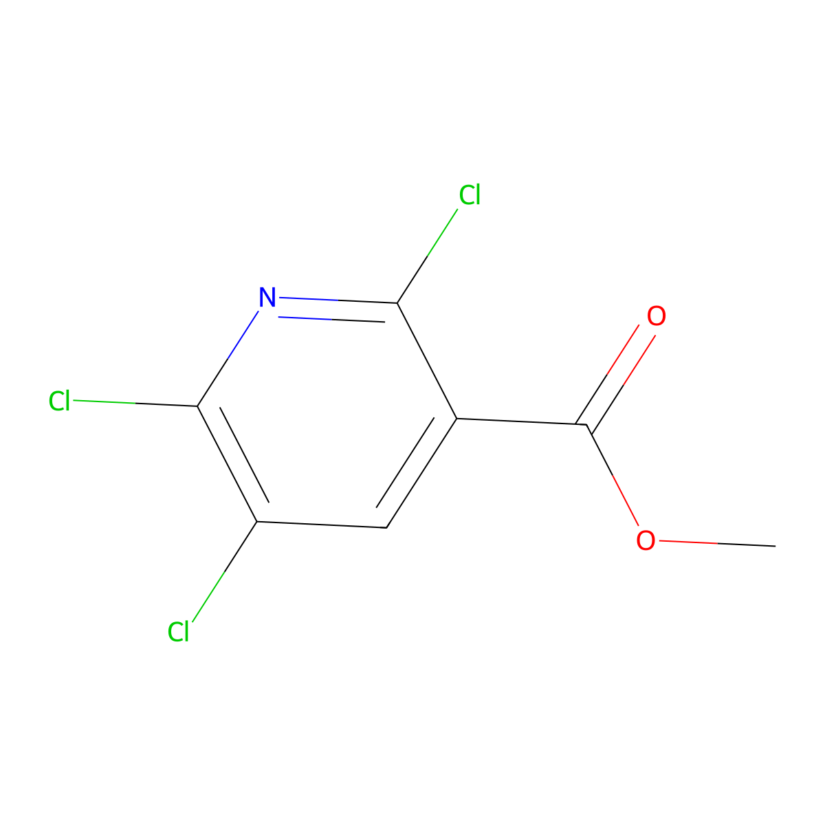 Methyl 2,5,6-trichloronicotinate molecular structure, CAS 2089334-11-0