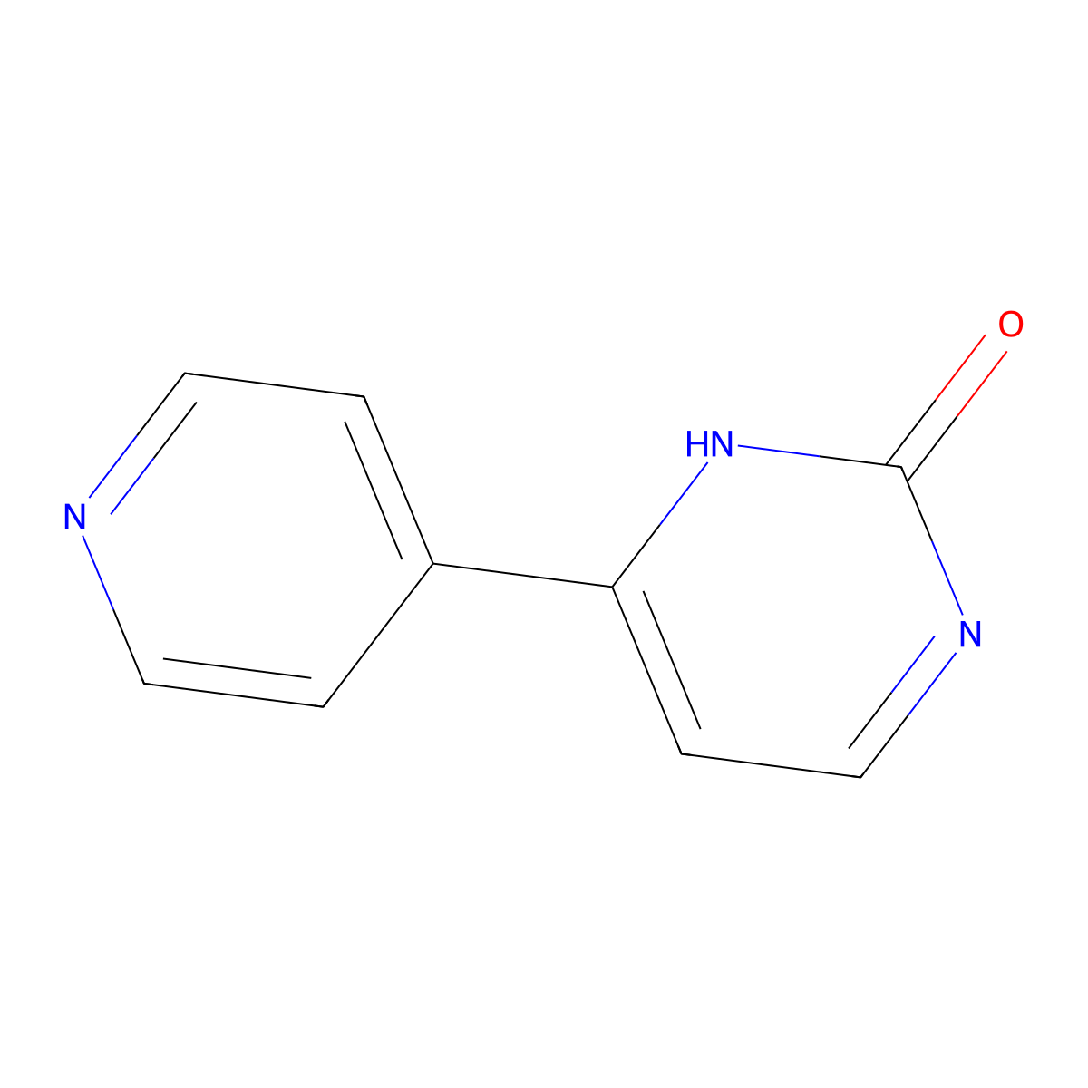 4-(Pyridin-4-yl)pyrimidin-2-ol molecular structure, CAS 208936-44-1