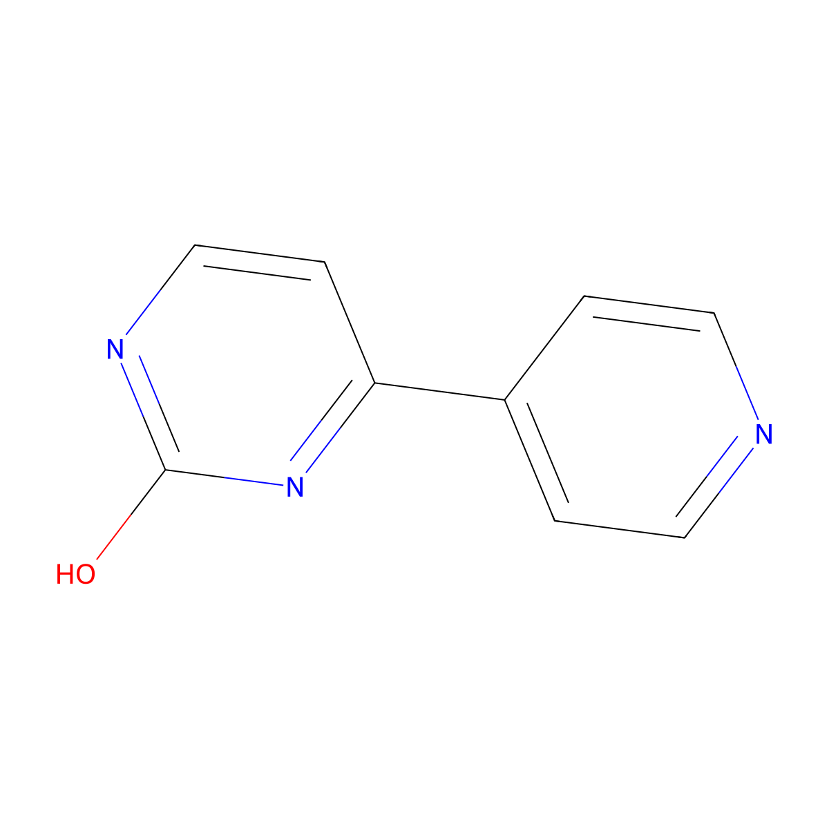 4-(Pyridin-4-yl)pyrimidin-2-ol molecular structure, CAS 208936-44-1