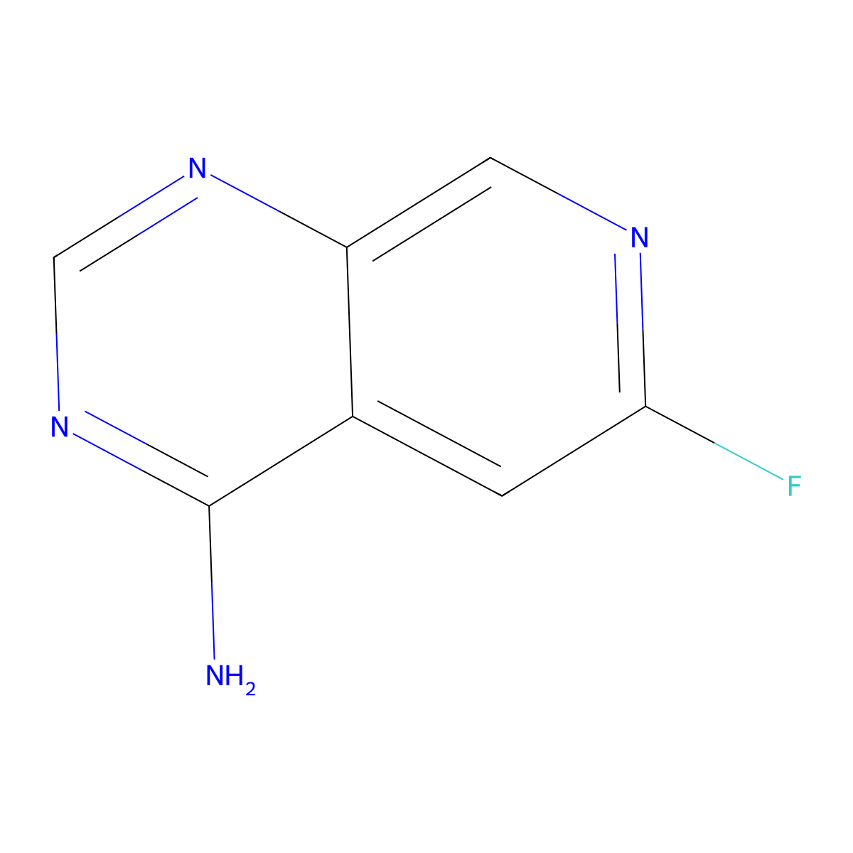 6-Fluoropyrido[3,4-d]pyrimidin-4-amine molecular structure, CAS 2089376-91-8