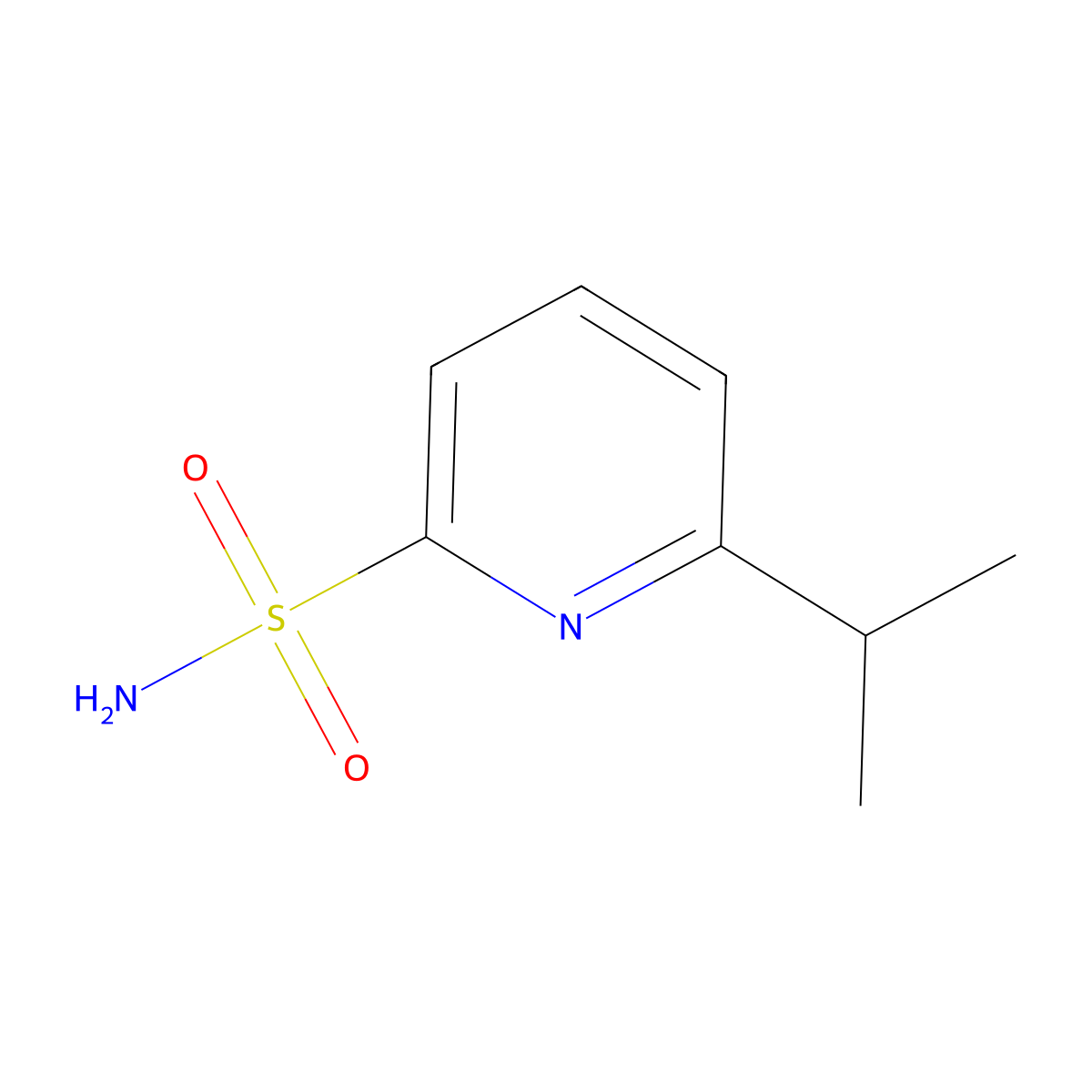 6-Isopropylpyridine-2-sulfonamide molecular structure, CAS 2089376-94-1