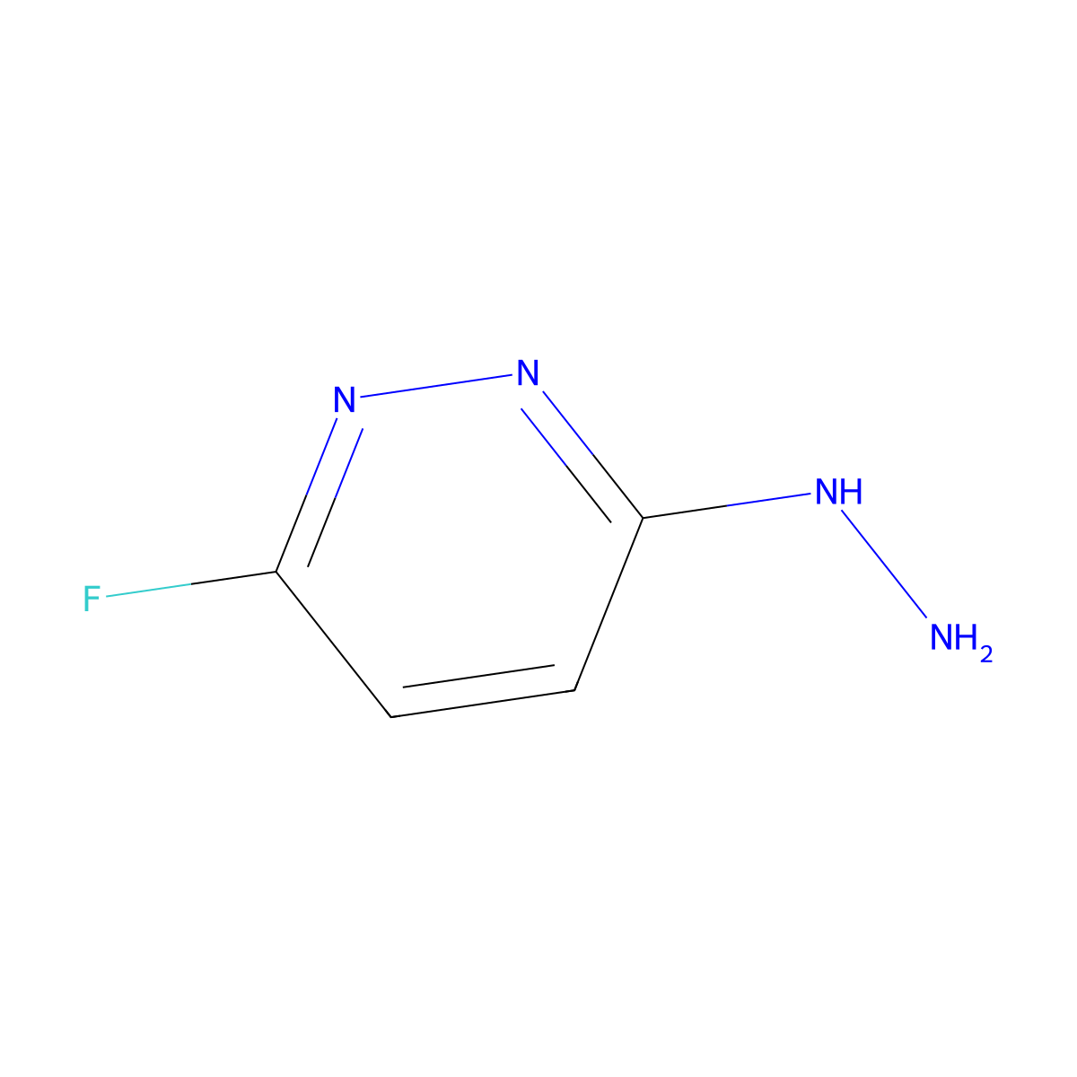 3-Fluoro-6-hydrazinylpyridazine molecular structure, CAS 2089377-17-1