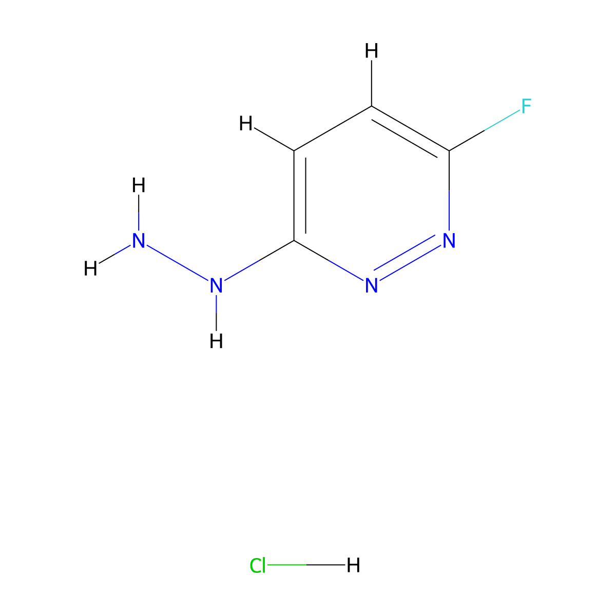 3-Fluoro-6-hydrazinylpyridazine hydrochloride molecular structure, CAS 2089377-18-2