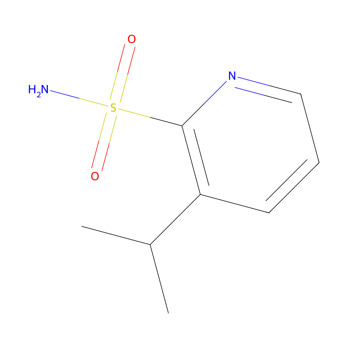 3-(Propan-2-yl)pyridine-2-sulfonamide molecular structure, CAS 2089377-22-8