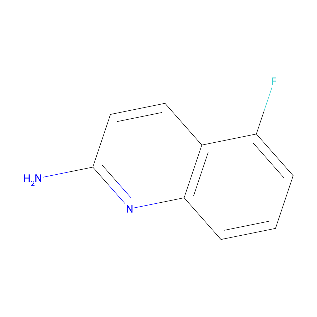 5-Fluoroquinolin-2-amine molecular structure, CAS 2089377-24-0