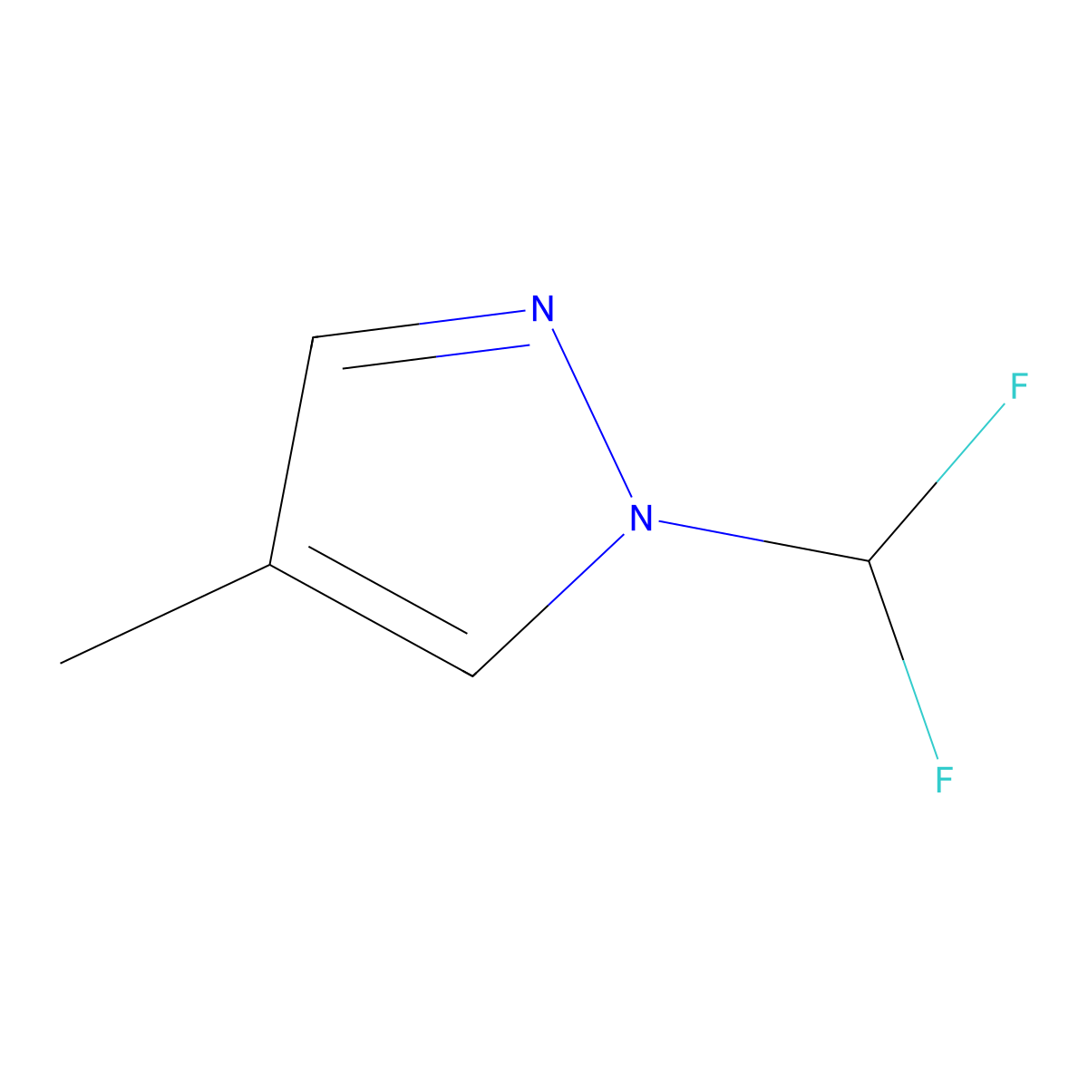 1-(Difluoromethyl)-4-methyl-1H-pyrazole molecular structure, CAS 2089377-94-4