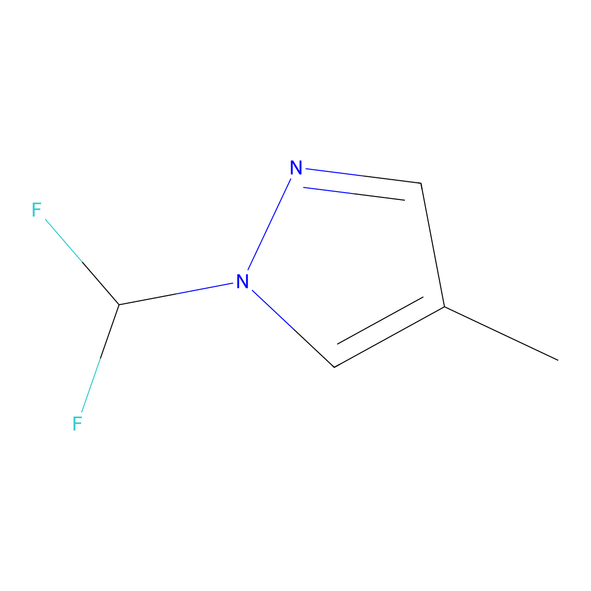 1-(Difluoromethyl)-4-methyl-1H-pyrazole molecular structure, CAS 2089377-94-4