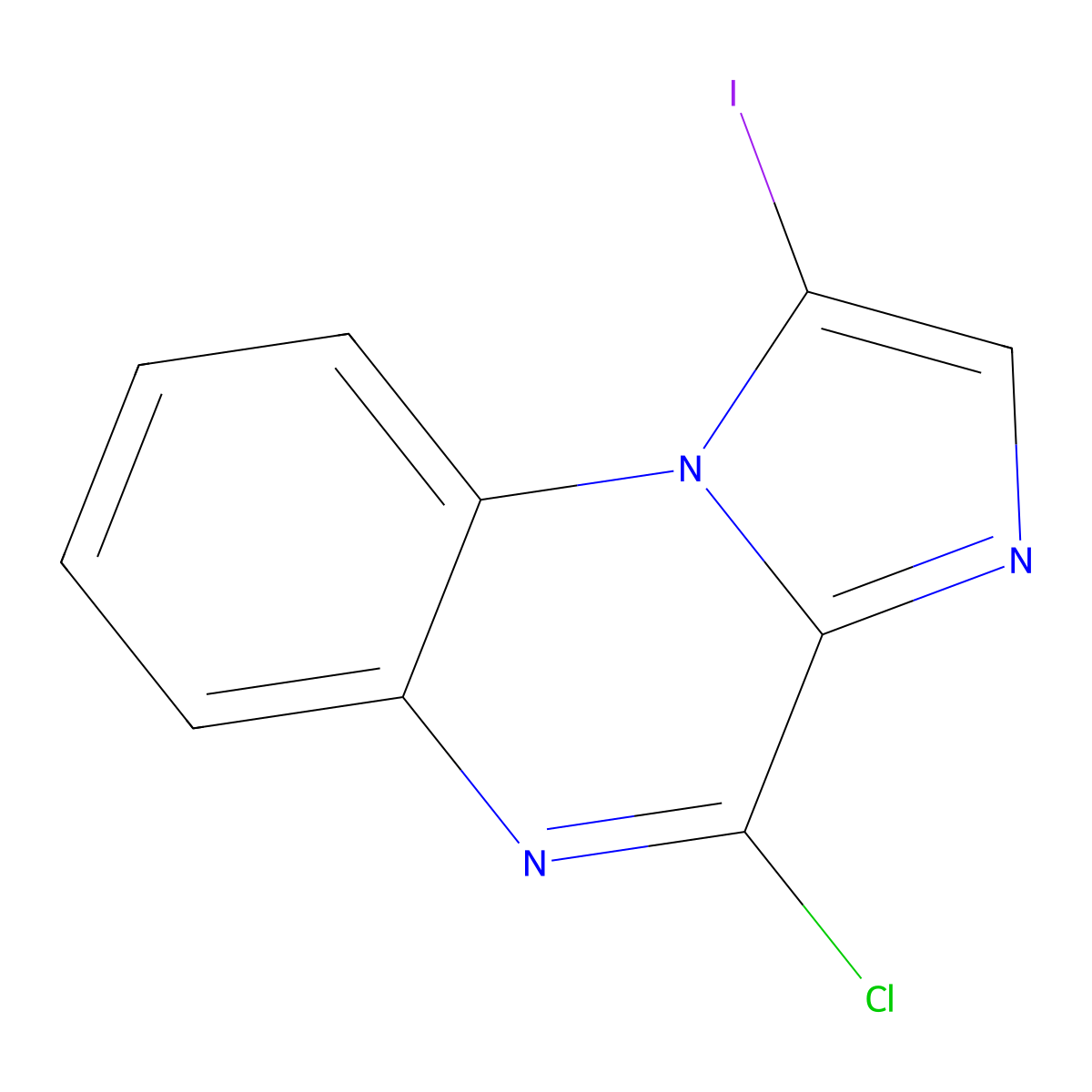 4-Chloro-1-iodoimidazo[1,2-a]quinoxaline molecular structure, CAS 2089378-24-3