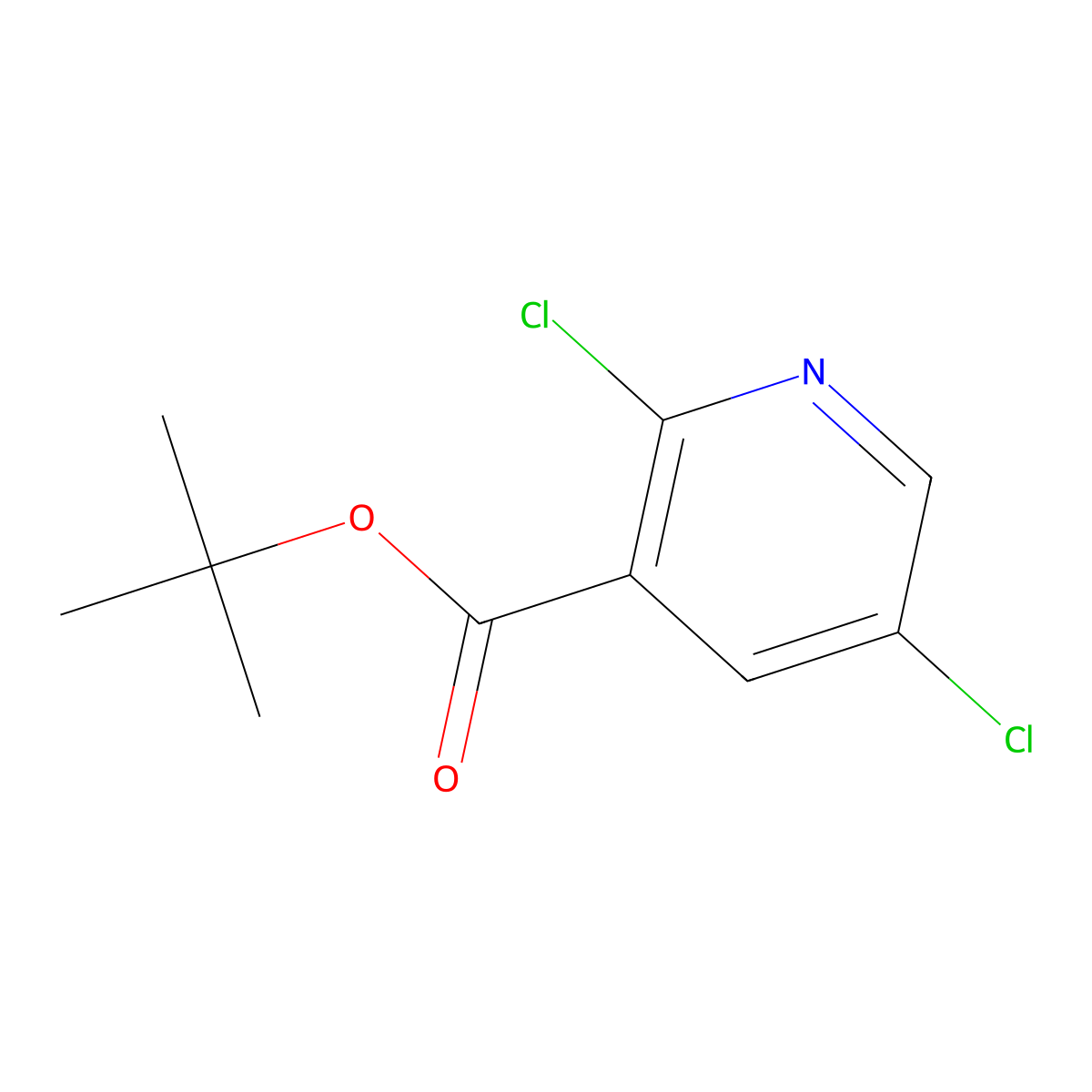 tert-Butyl 2,5-dichloronicotinate molecular structure, CAS 2089378-26-5