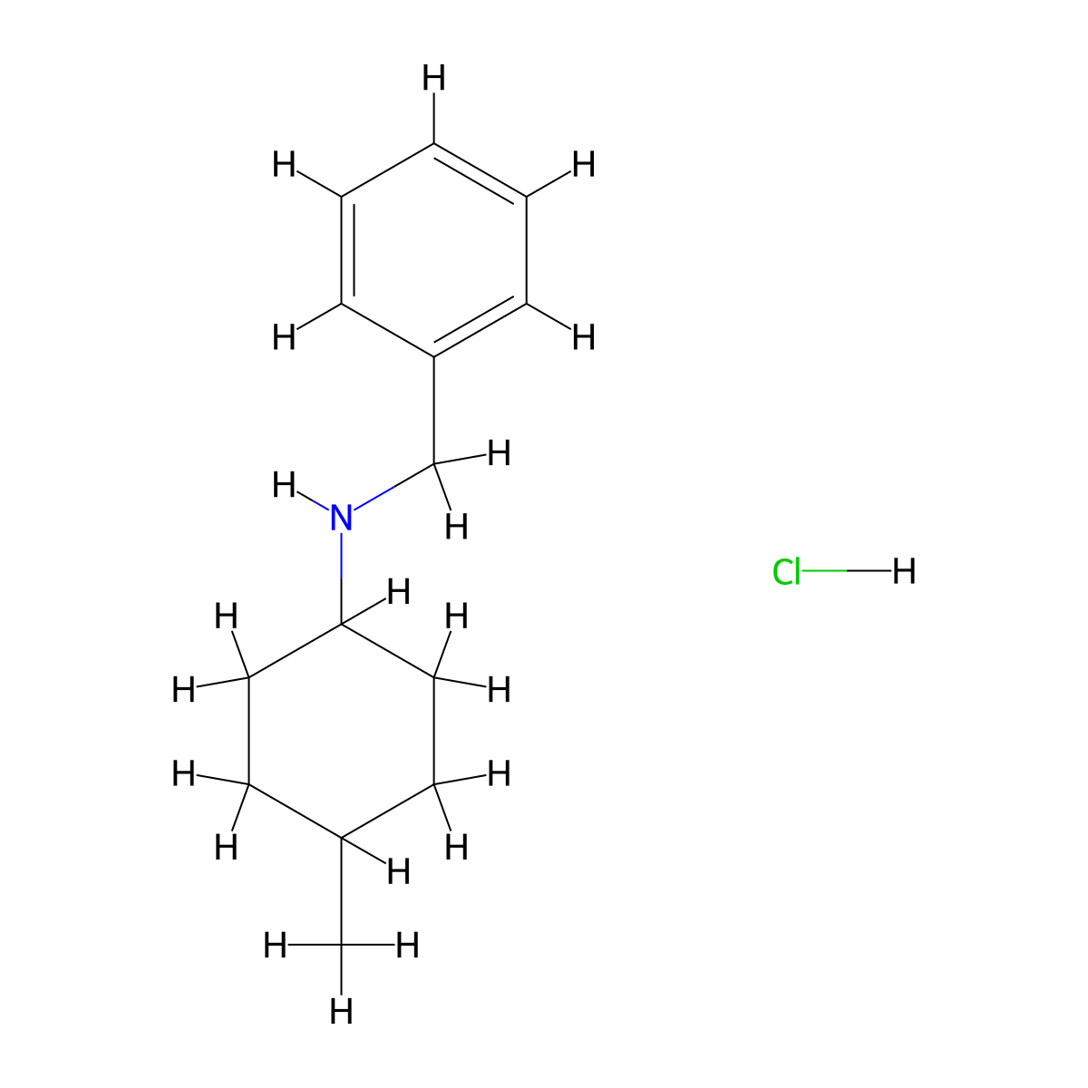 cis-n-Benzyl-4-methylcyclohexanamine hydrochloride molecular structure, CAS 2089378-67-4
