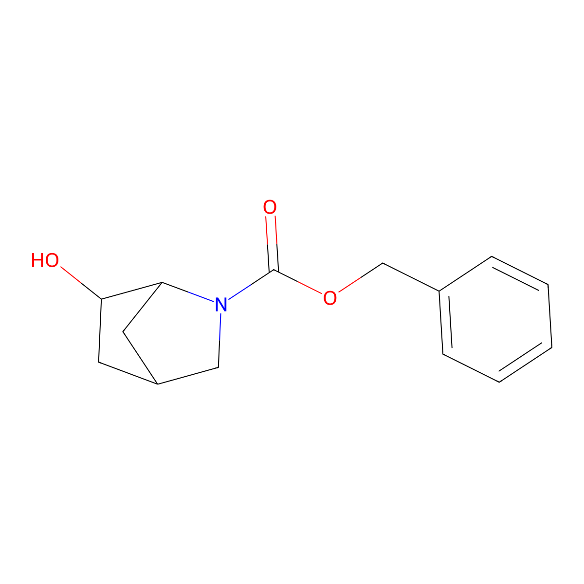 Benzyl 6-hydroxy-2-azabicyclo[2.2.1]heptane-2-carboxylate molecular structure, CAS 2089381-64-4