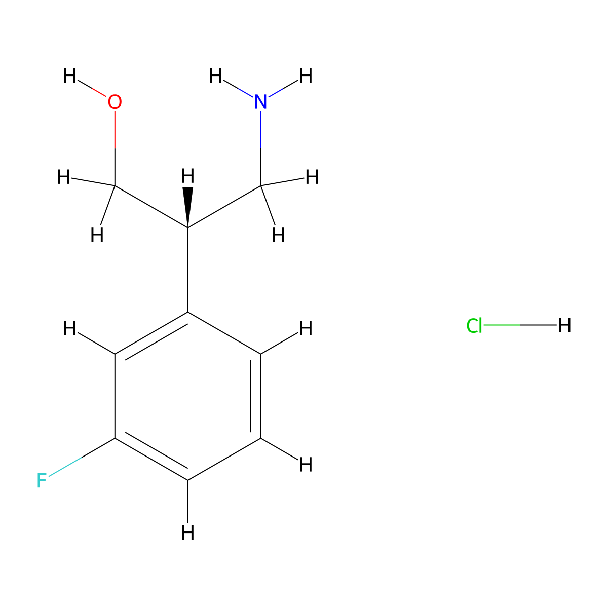 (s)-3-(3-Fluorophenyl)-beta-alaninol hcl molecular structure, CAS 2089388-59-8