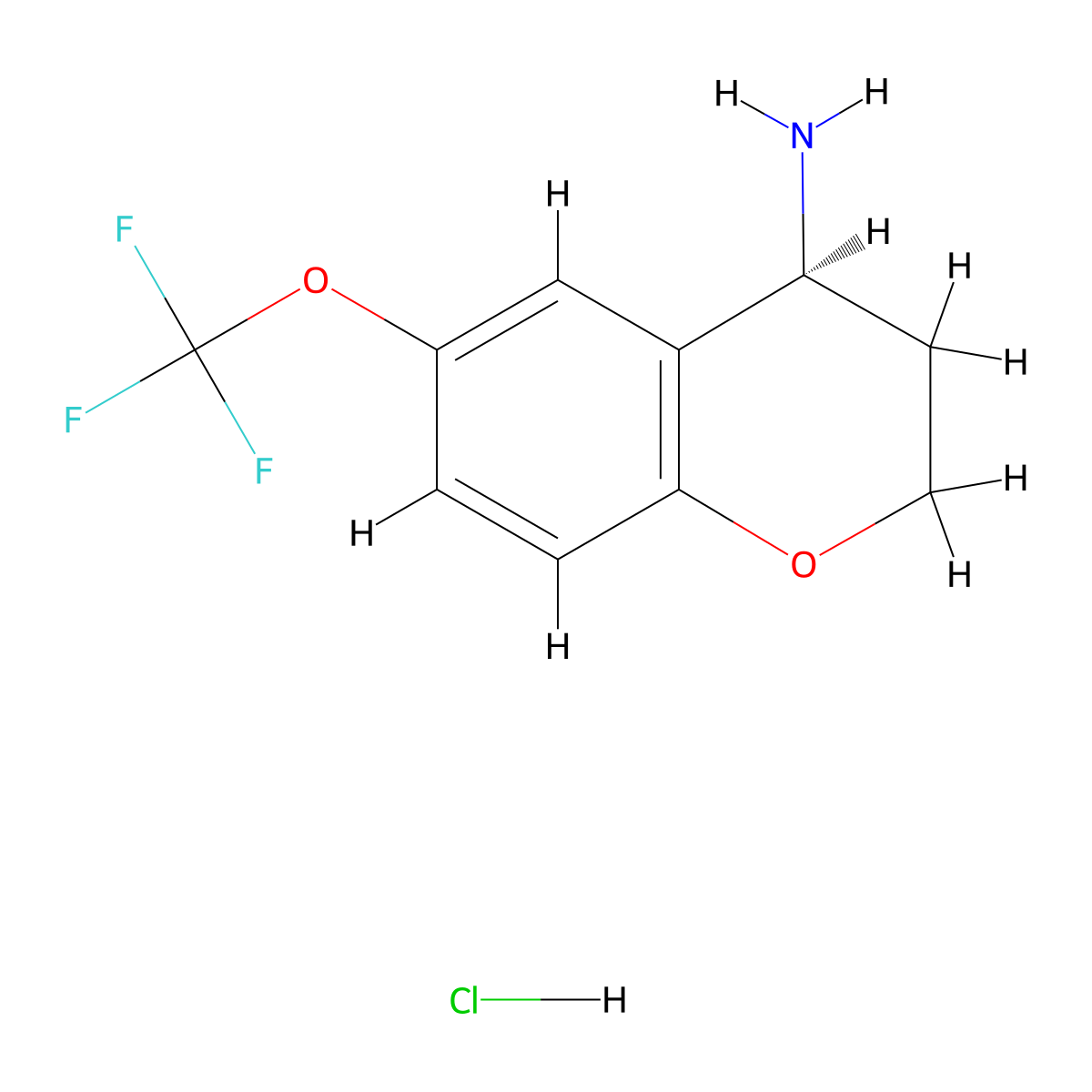 (S)-6-(Trifluoromethoxy)chroman-4-amine hydrochloride molecular structure, CAS 2089388-71-4