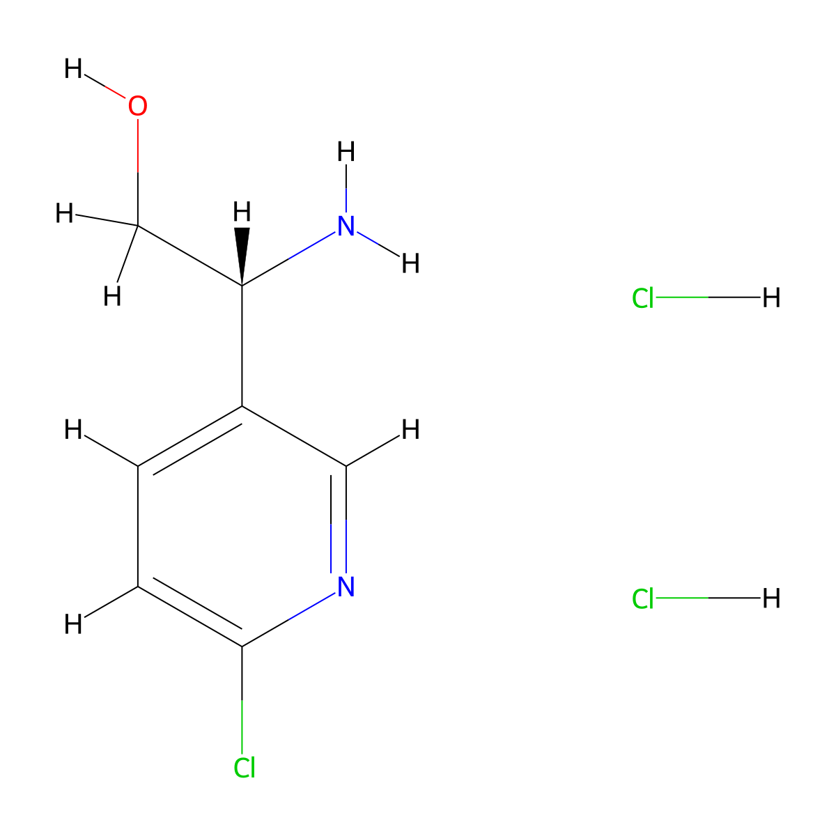 (R)-2-Amino-2-(6-chloropyridin-3-yl)ethanol dihydrochloride molecular structure, CAS 2089388-97-4