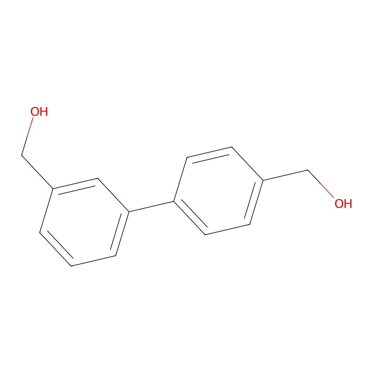[1,1'-Biphenyl]-3,4'-diyldimethanol molecular structure, CAS 208941-53-1