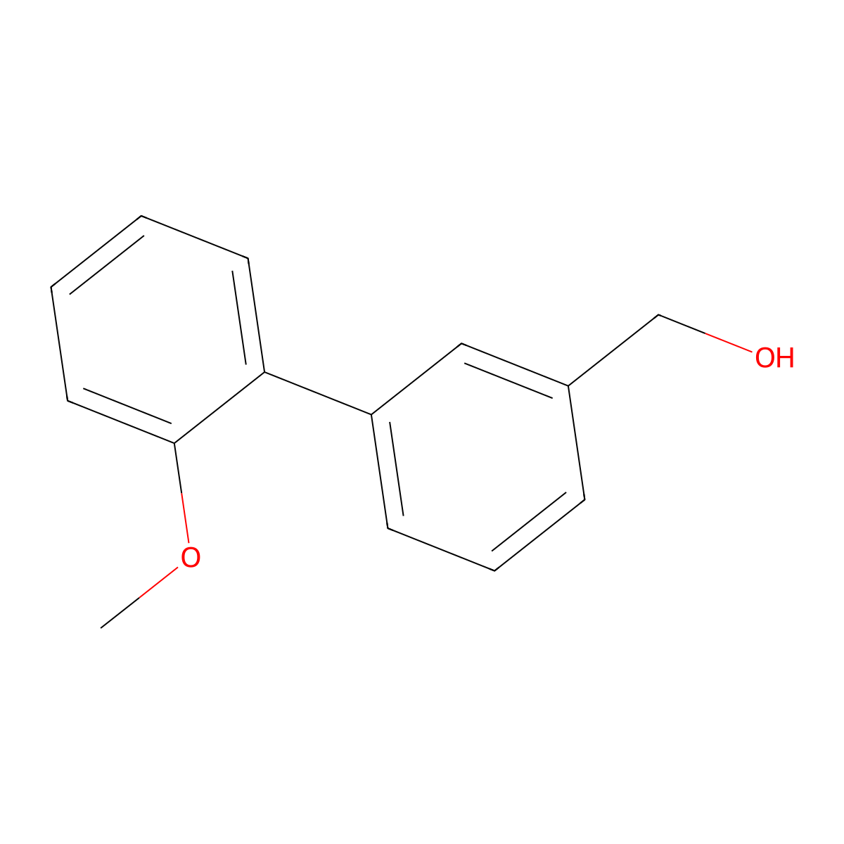 (2'-Methoxybiphenyl-3-yl)-methanol molecular structure, CAS 208941-54-2