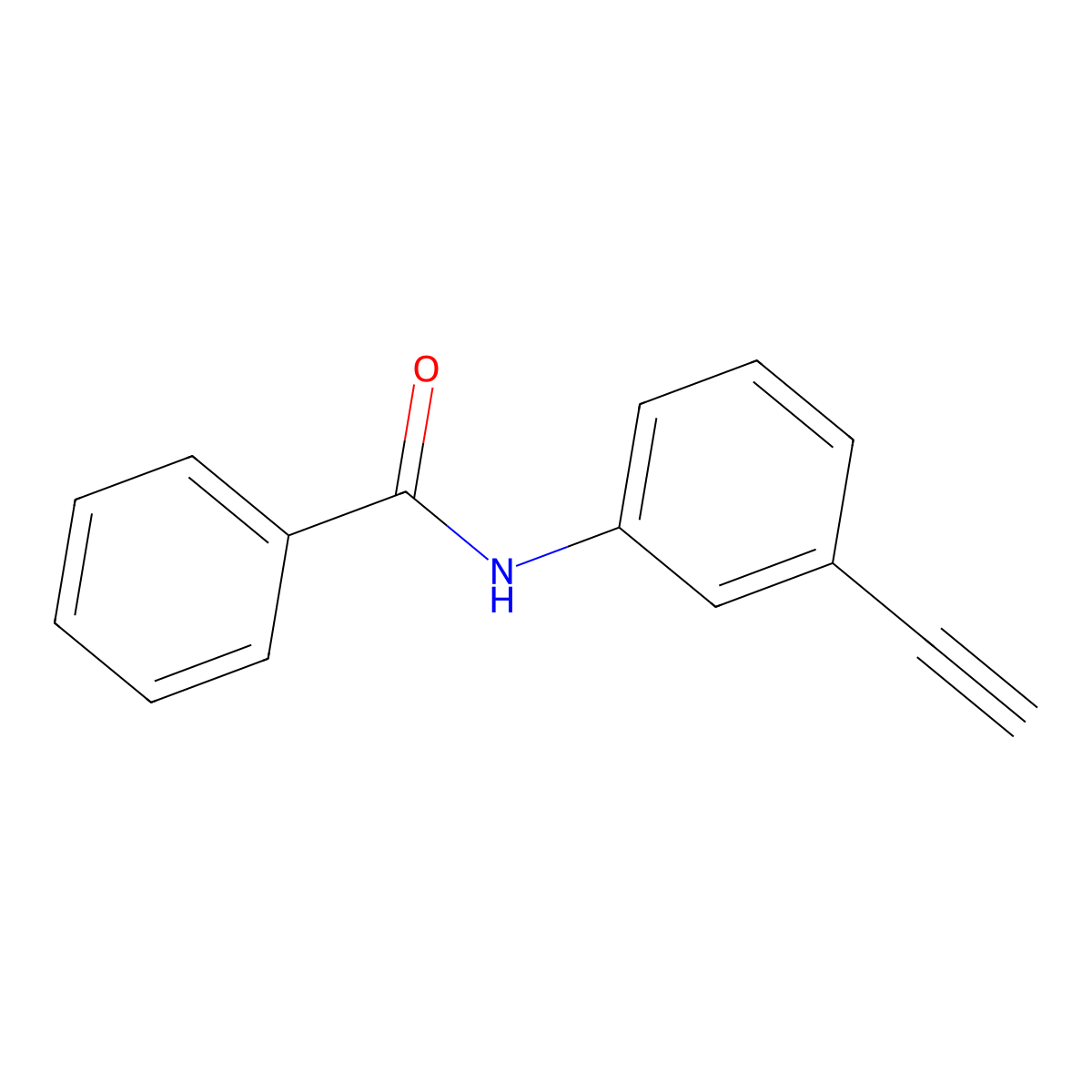 N-(3-Ethynylphenyl)benzamide molecular structure, CAS 208943-24-2