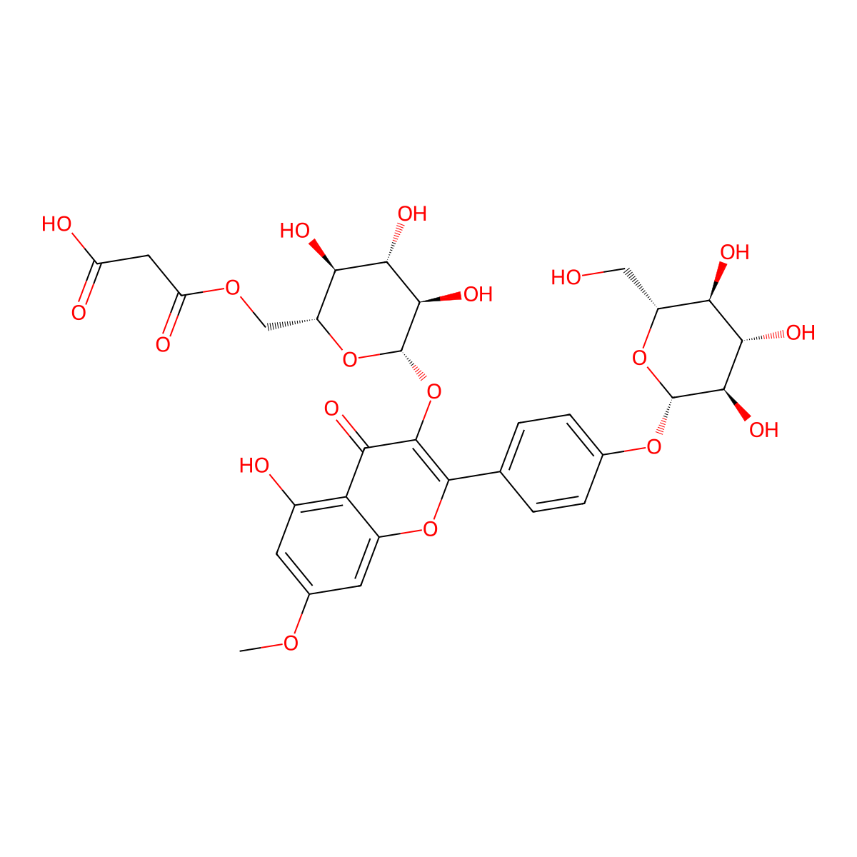6''-Malonate-complanatuside molecular structure, CAS 2089462-18-8