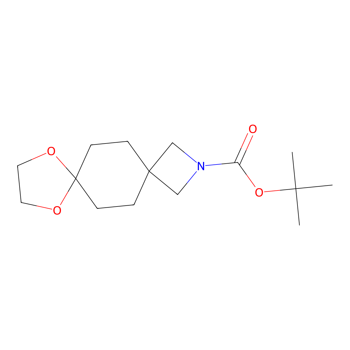 tert-Butyl 8,11-dioxa-2-azadispiro[3.2.47.24]tridecane-2-carboxylate molecular structure, CAS 2089462-97-3
