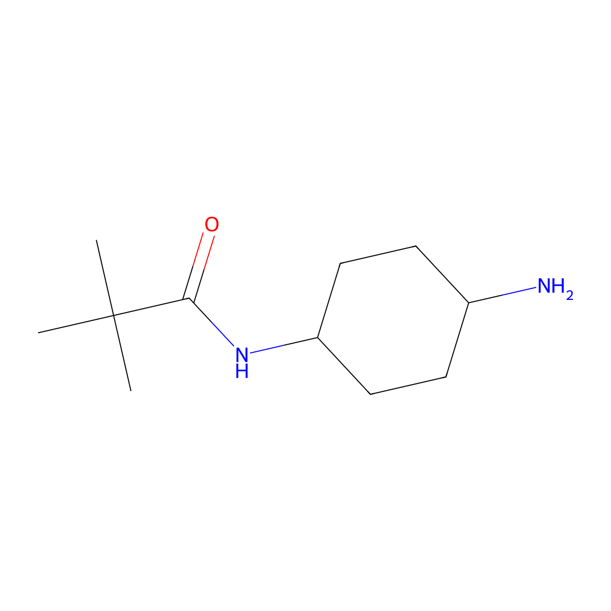 2,2-Dimethyl-N-[(1s,4s)-4-aminocyclohexyl]propanamide molecular structure, CAS 2089466-29-3
