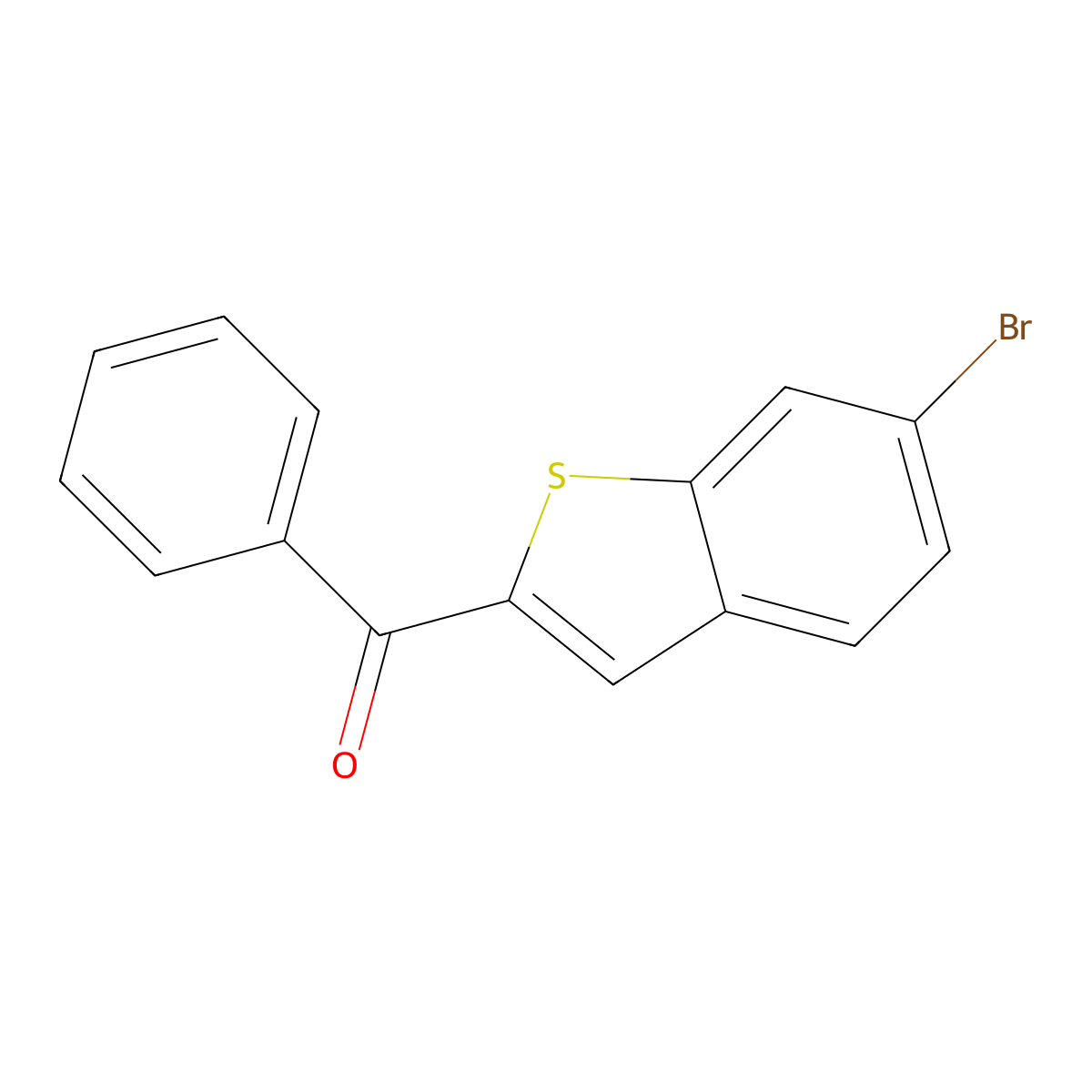 (6-Bromobenzo[b]thien-2-yl)phenylmethanone molecular structure, CAS 2089473-84-5