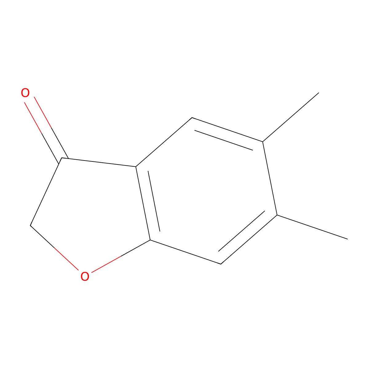 5,6-Dimethyl-2,3-dihydro-1-benzofuran-3-one molecular structure, CAS 20895-43-6