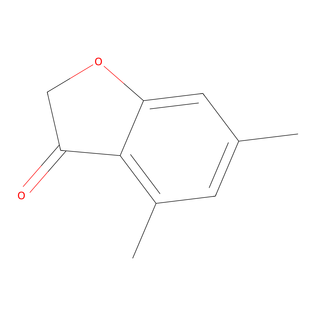 4,6-Dimethyl-3(2H)-benzofuranone molecular structure, CAS 20895-44-7