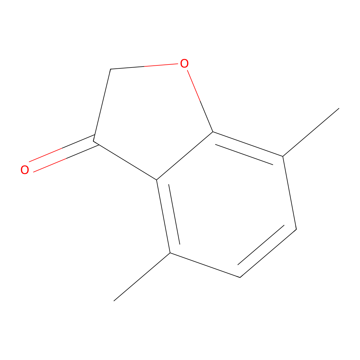 4,7-Dimethyl-1-benzofuran-3-one molecular structure, CAS 20895-45-8