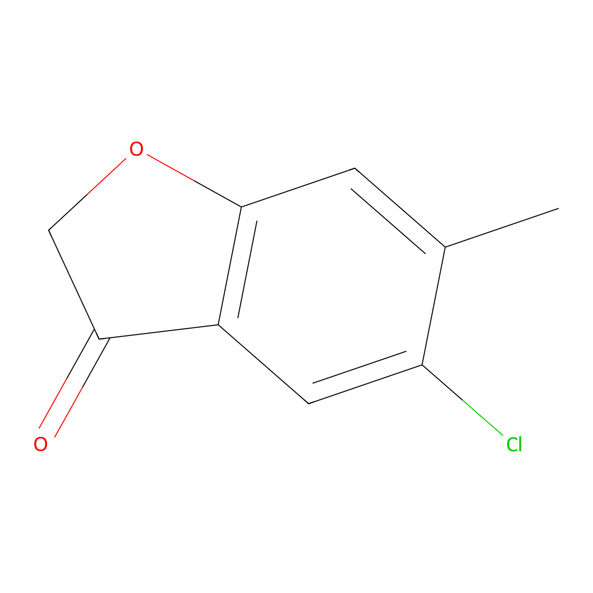 5-Chloro-6-methyl-3(2H)-benzofuranone molecular structure, CAS 20895-50-5