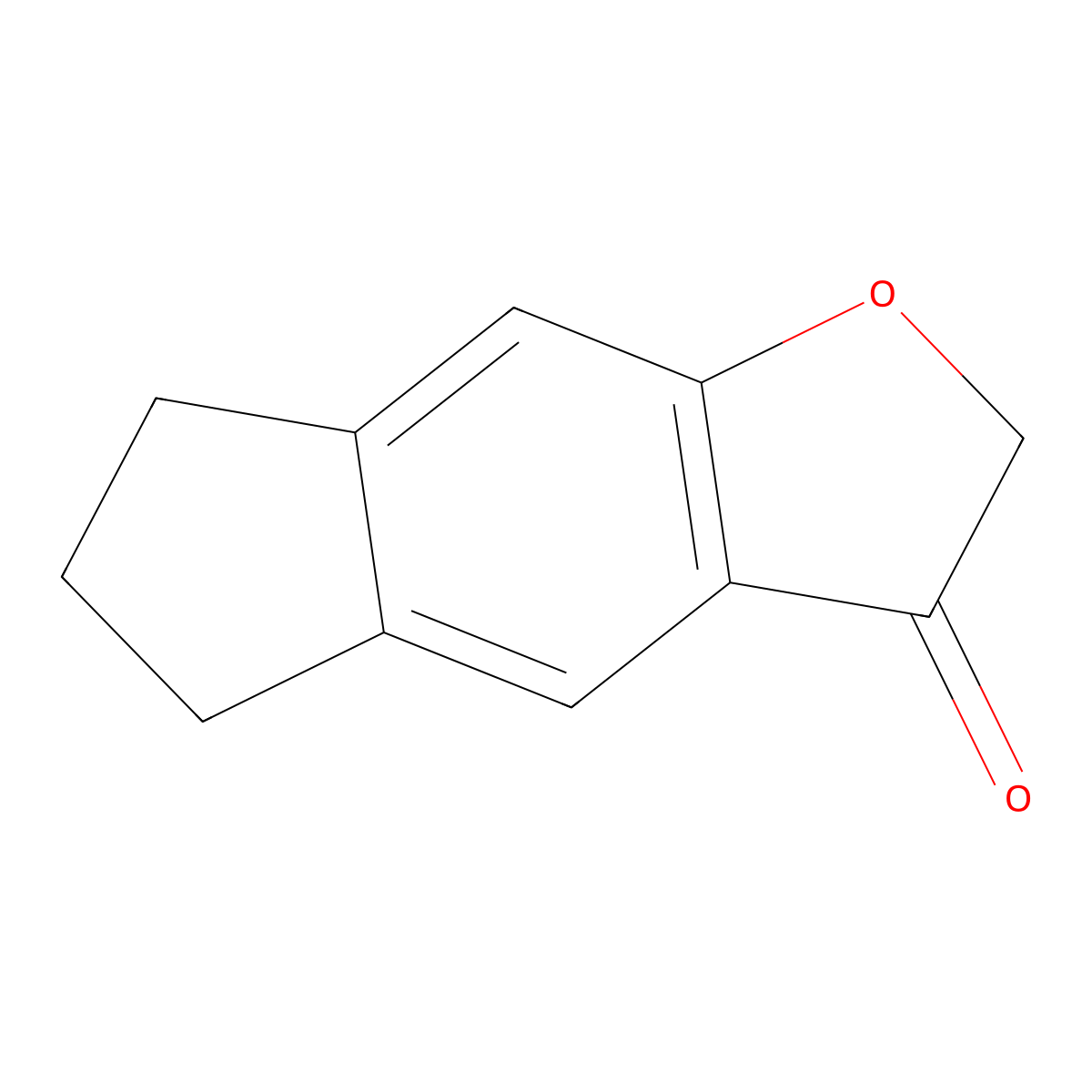 6,7-dihydro-2H-indeno[5,6-b]furan-3(5H)-one molecular structure, CAS 20895-52-7