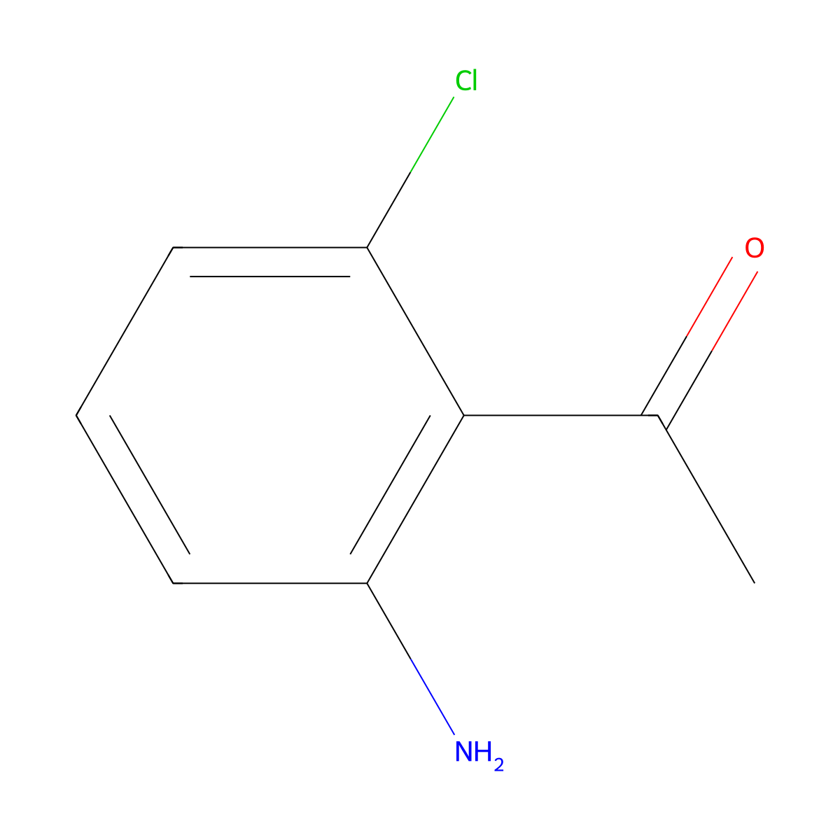 1-(2-Amino-6-chlorophenyl)ethanone molecular structure, CAS 20895-91-4