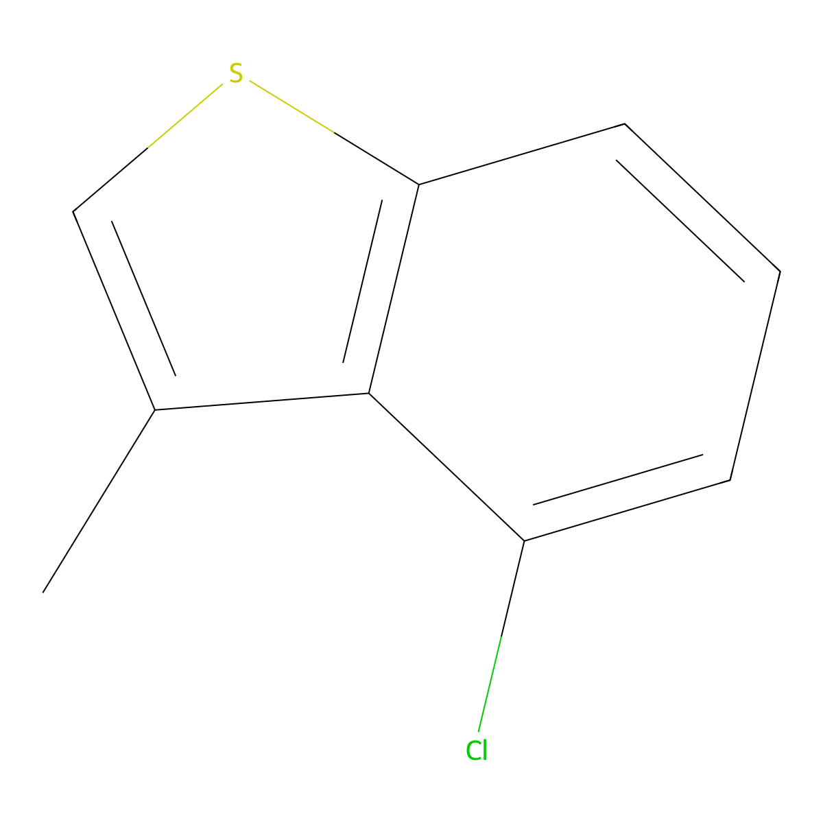 4-Chloro-3-methylbenzo[b]thiophene molecular structure, CAS 20895-96-9