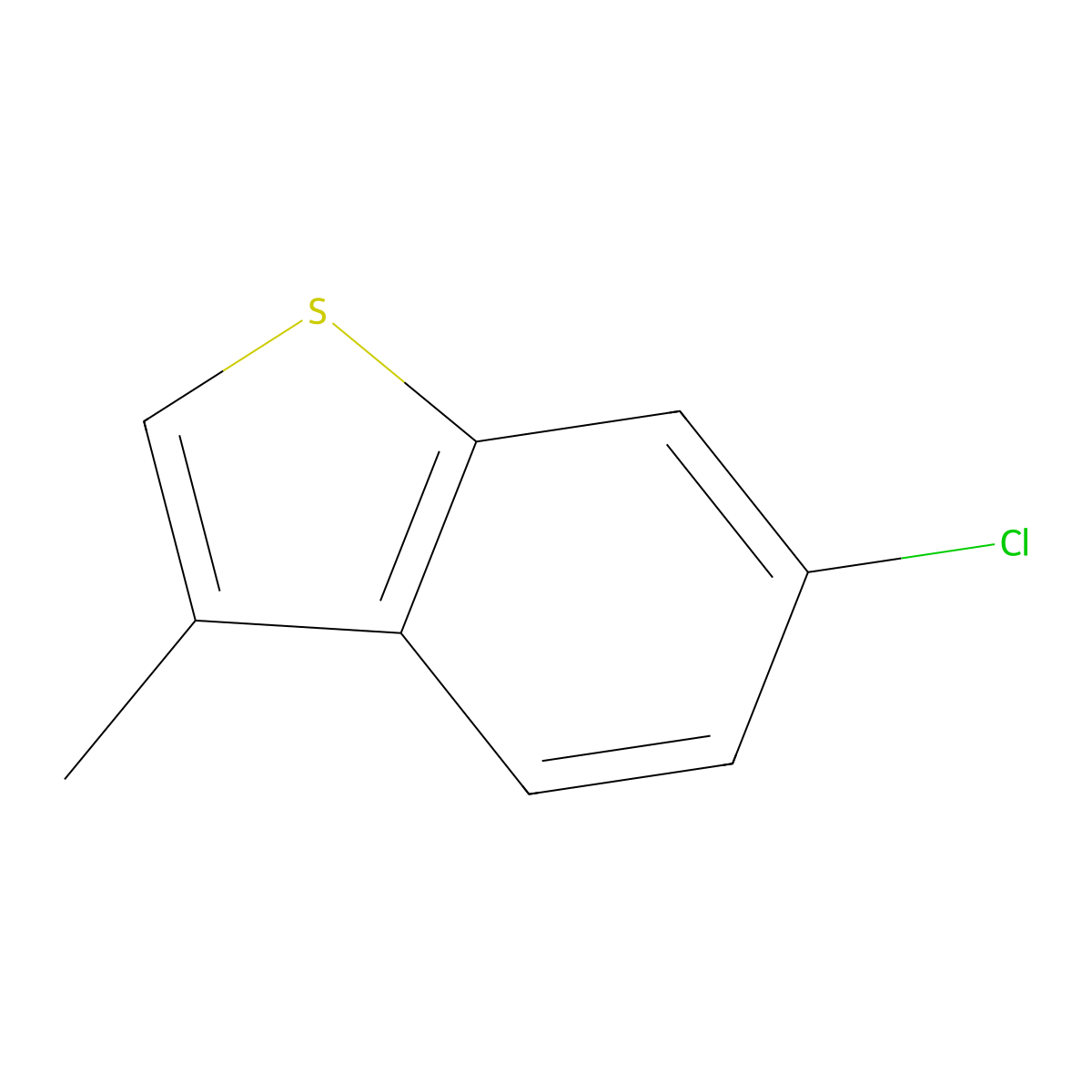 6-Chloro-3-methylbenzo[b]thiophene molecular structure, CAS 20895-99-2