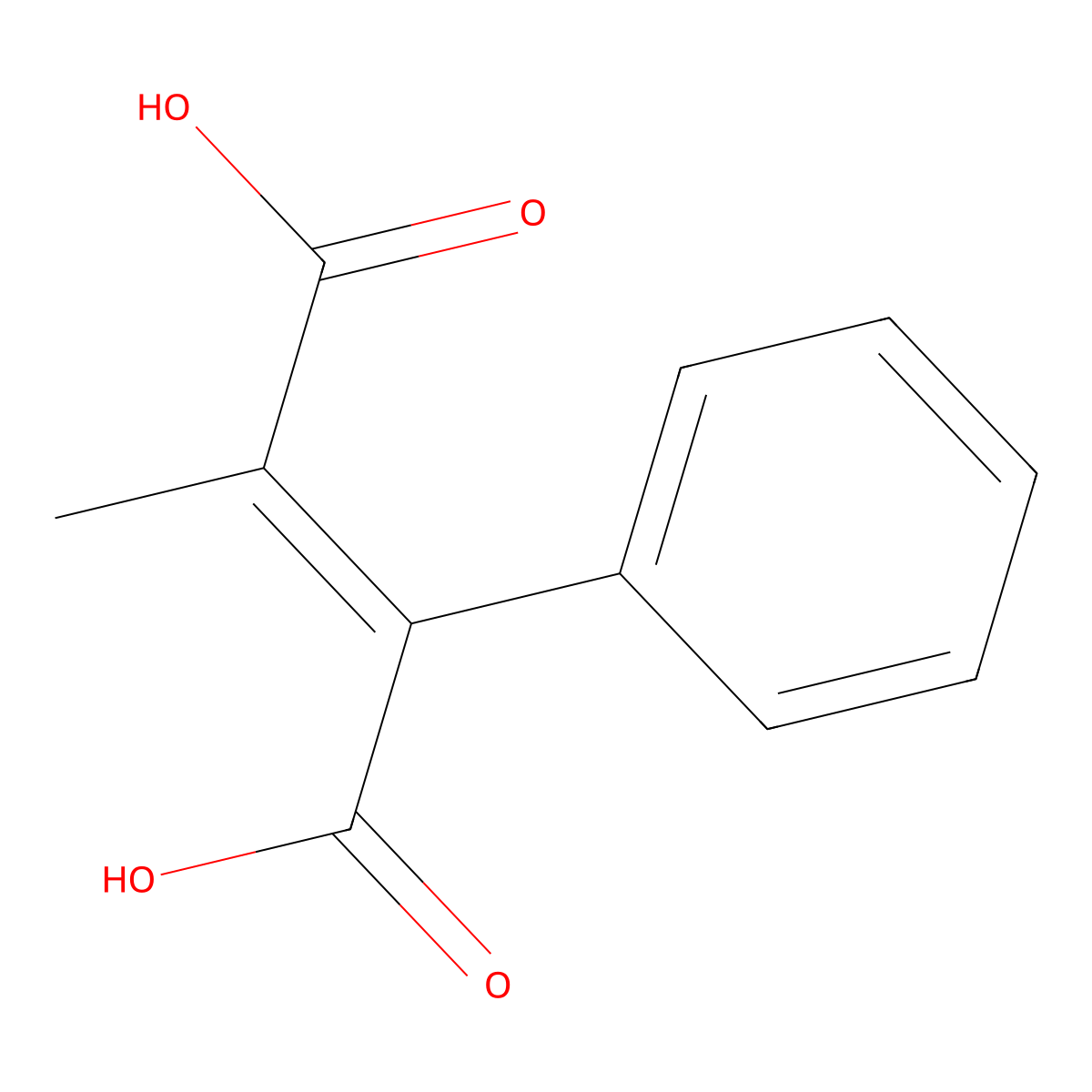 (2Z)-2-Methyl-3-phenylbut-2-enedioic acid molecular structure, CAS 2089553-72-8