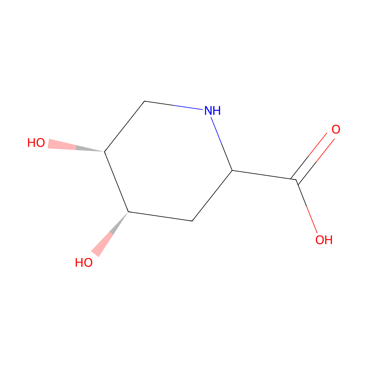 rac-(4R,5S)-4,5-dihydroxypiperidine-2-carboxylic acid molecular structure, CAS 2089579-05-3